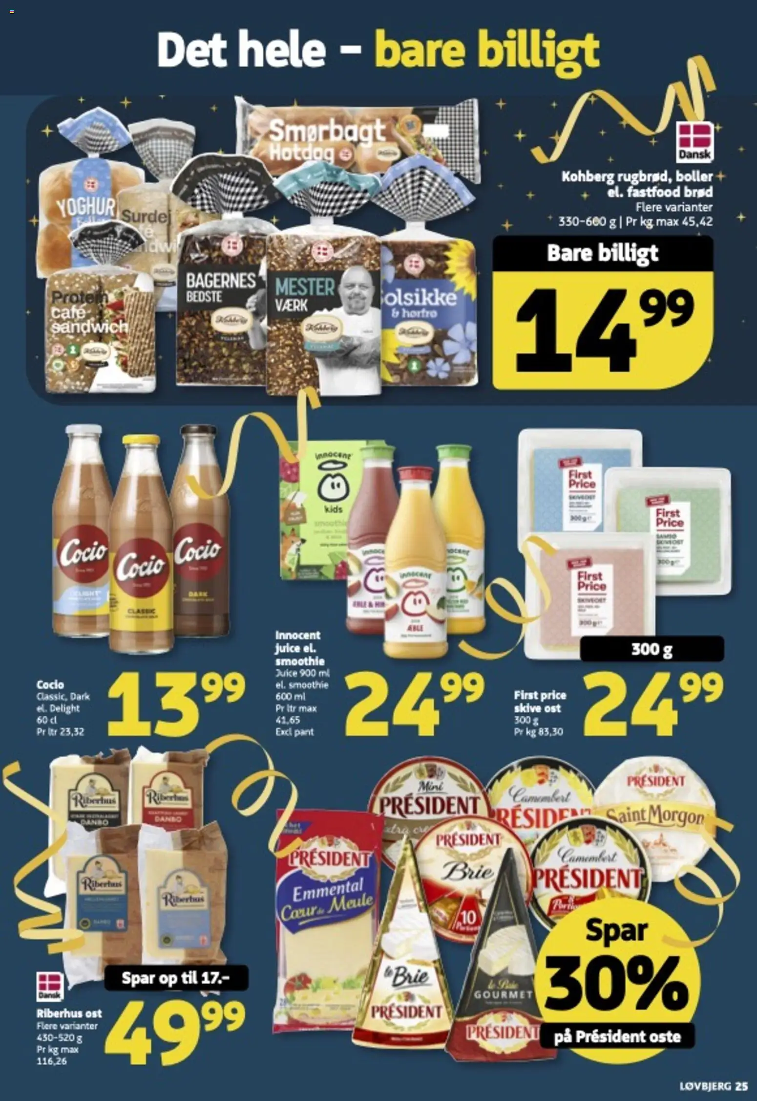 Løvbjerg tilbudsavis – gyldig fra 27.12.2025 | Side: 27 | Produkter: Camembert, Ost, Juice, Smoothie