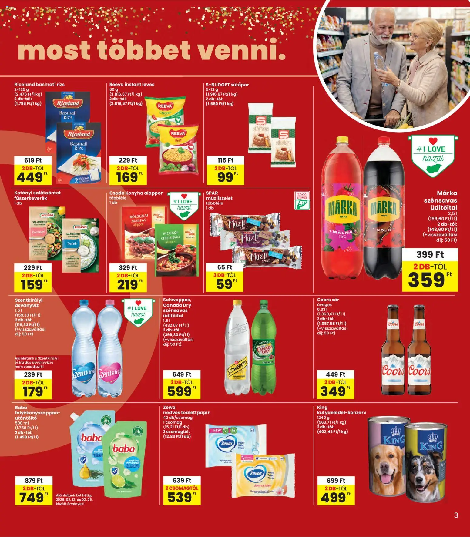 Interspar akciós ujság - amely érvényes a következő dátumtól: 12.02.2026 | Oldal: 3