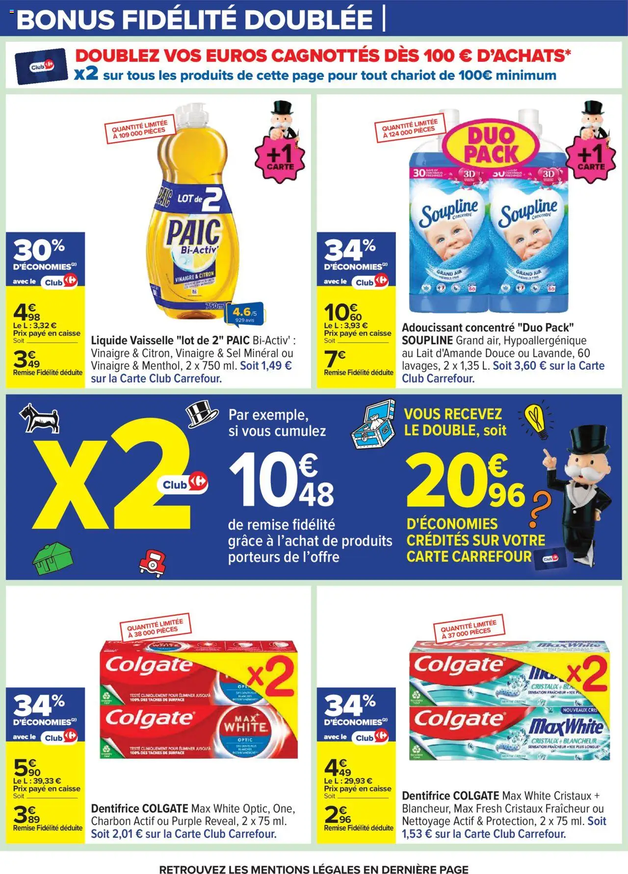  | Page: 7 | Produits: Liquide vaisselle, Sel, Adoucissant, Lait