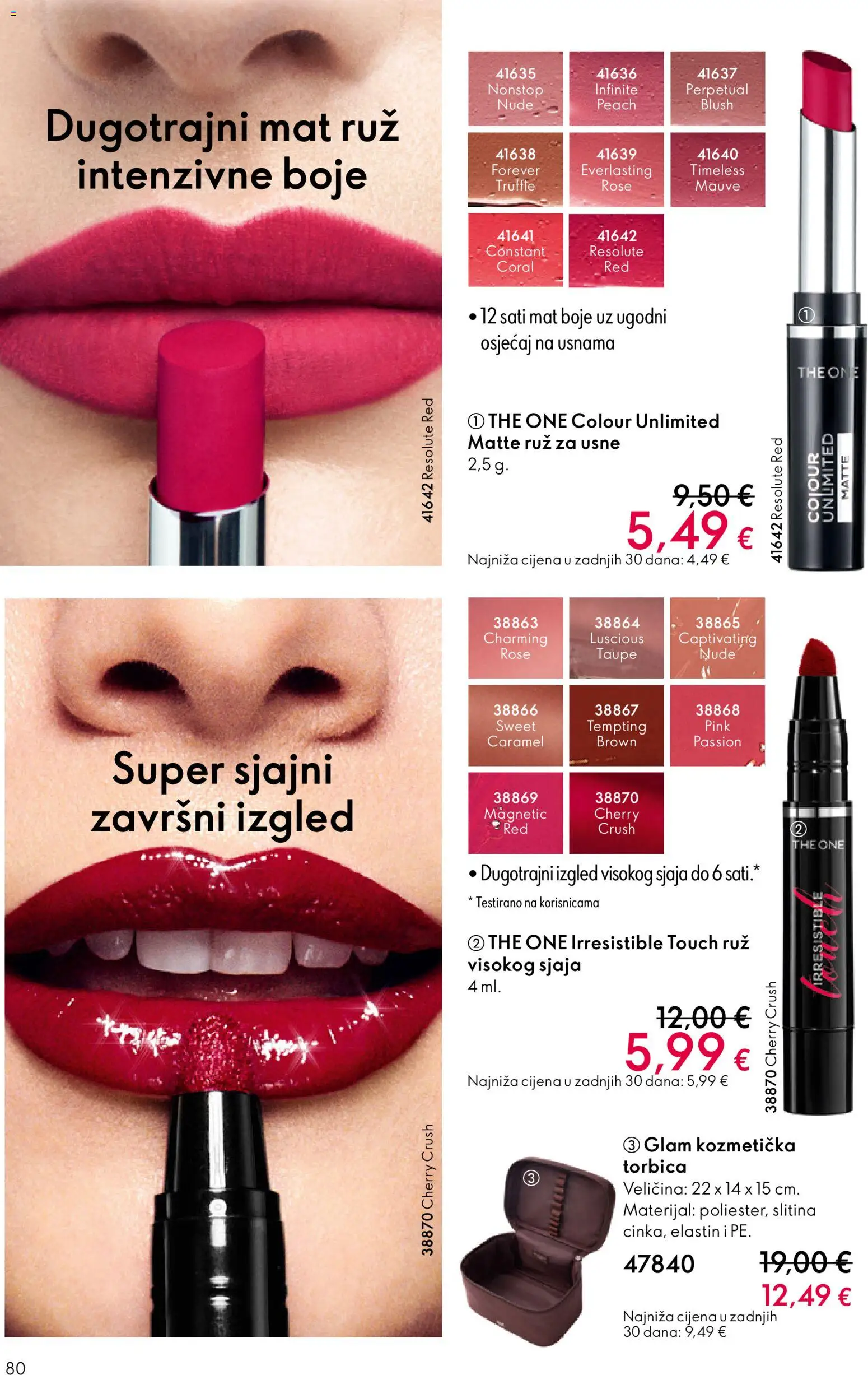 Oriflame katalog | vrijedi od 10.12.2025 | Stranica: 80 | Proizvodi: Ruž, Torbica