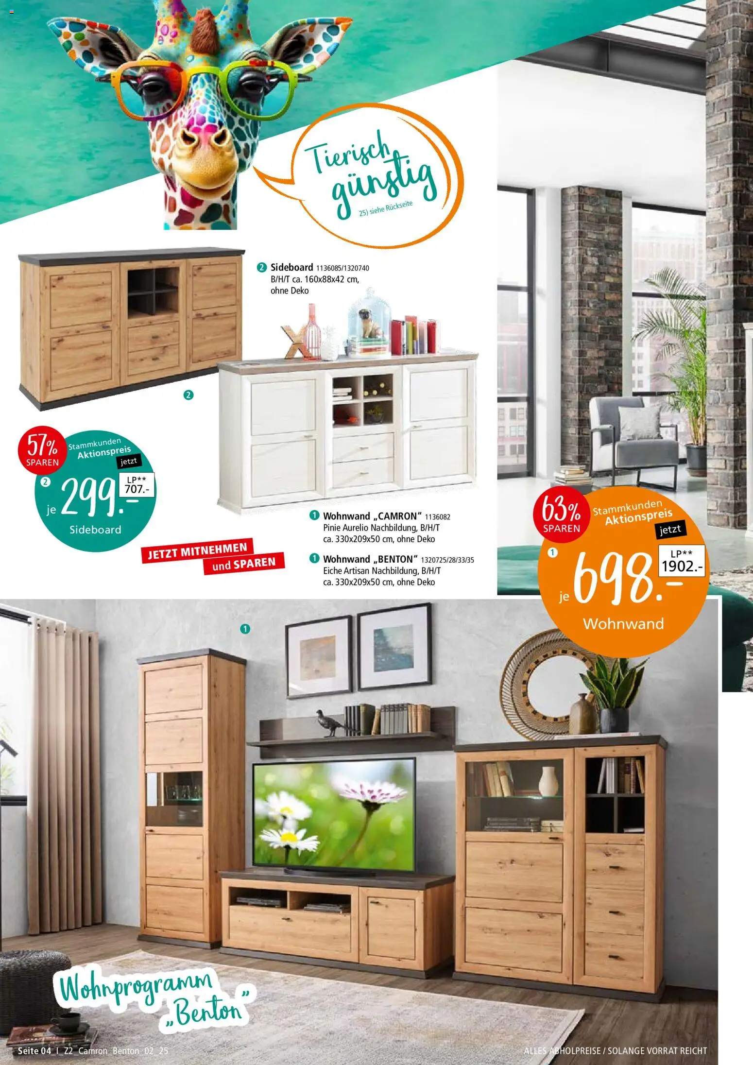 Zurbrüggen Z2 - Camron & Benton – gültig ab 07.01.2026 | Seite: 4 | Produkte: Sideboard, Wohnwand