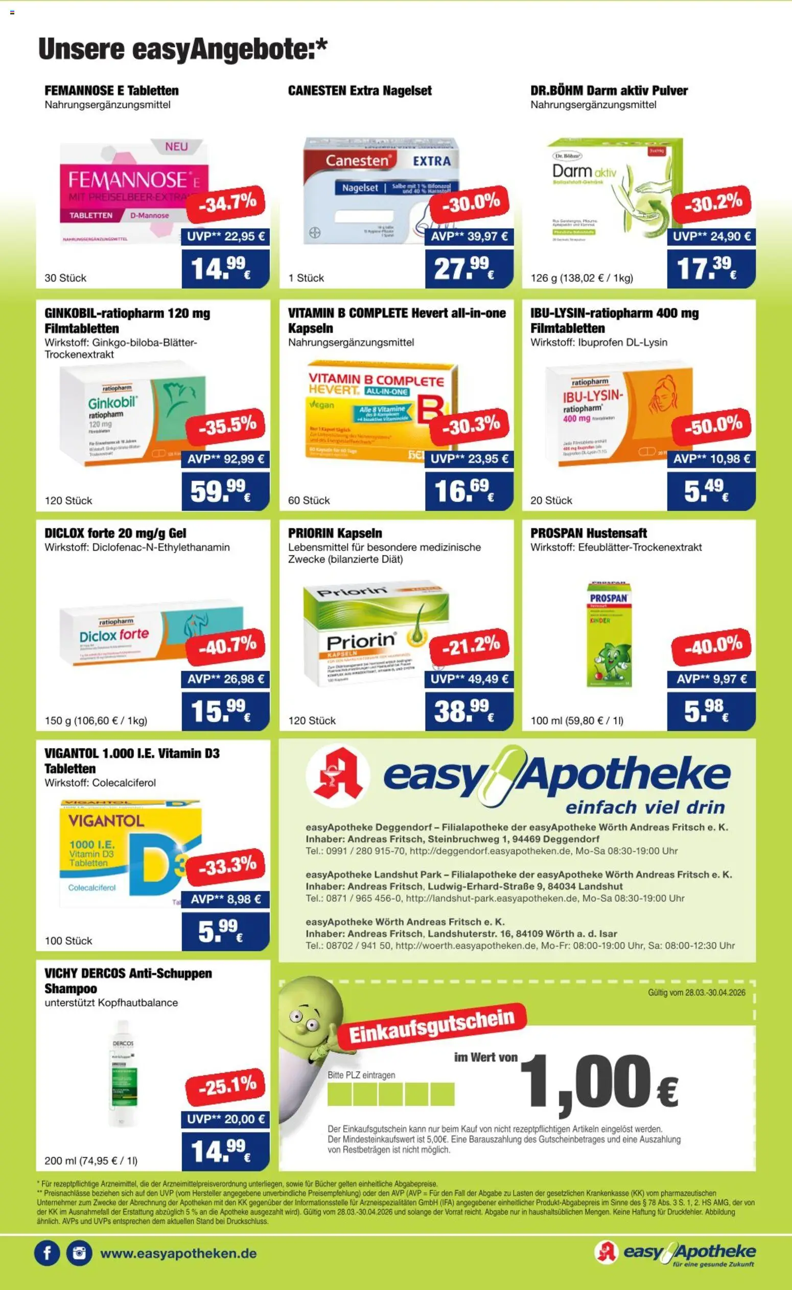 Easy Apotheke Prospekt 	 – gültig ab 28.03.2026 | Seite: 5