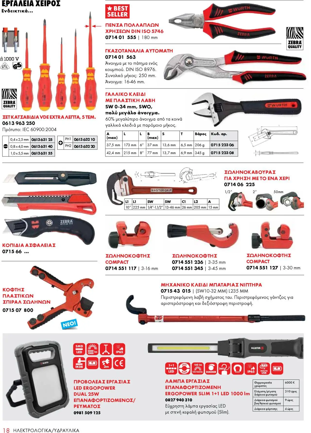 WURTH - Construction – σε ισχύ από 01.10.2025 | Σελίδα: 18