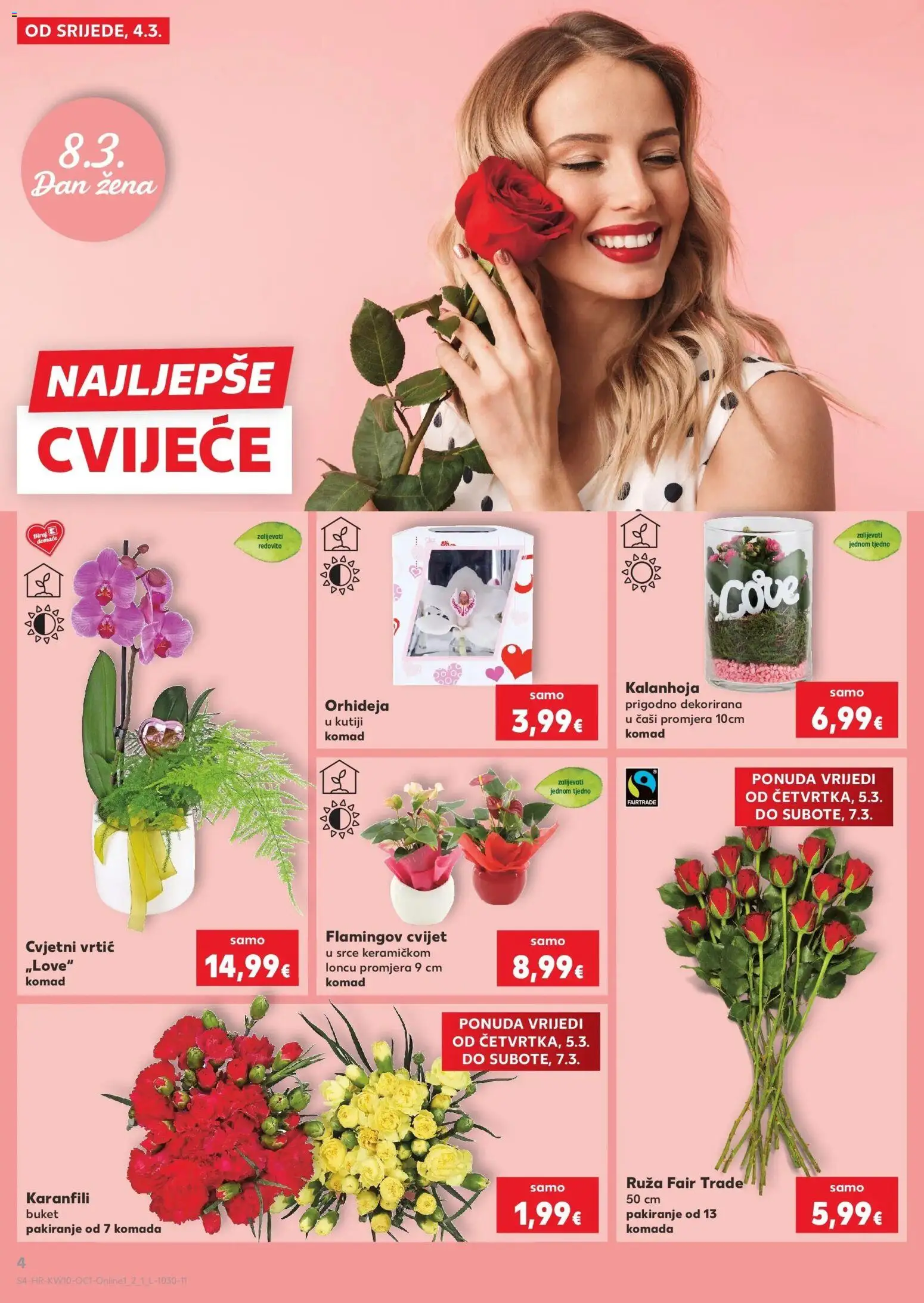 Kaufland katalog | vrijedi od 04.03.2026 | Stranica: 4 | Proizvodi: Cvijeće, Orhideja