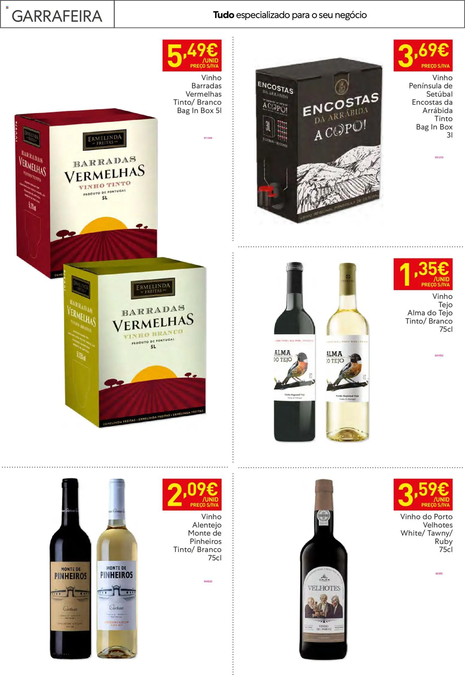 Recheio Horeca │ válido de 17.02.2026 | Página: 25 | Produtos: Vinho, Vinho tinto