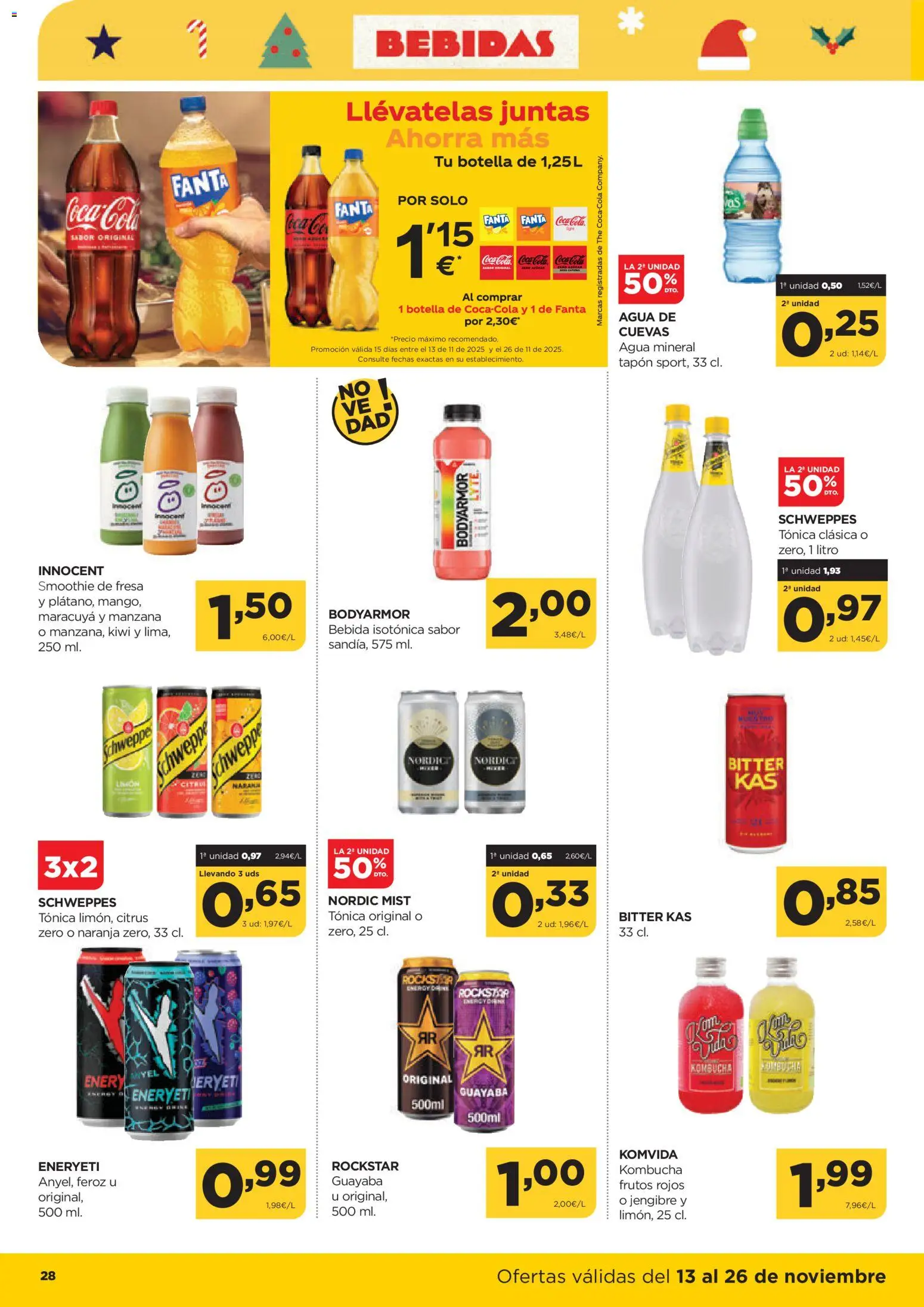 Alimerka folleto Castilla y León │ válido desde el 13.11.2025 | Página: 30 | Productos: Kiwi, Manzana, Agua mineral