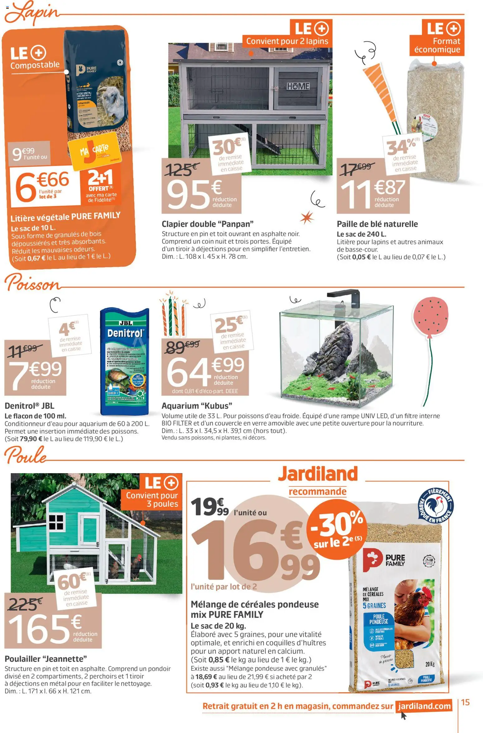 {H1} | Page: 15 | Produits: Sac, Lapin, Litière, Granules de bois