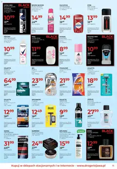 Pogląd oferty "Jawa Black Friday" - ważna od 04.11.2025 | Strona: 13 | Produkty: Gillette, Maszynki do golenia, Krem, Old spice