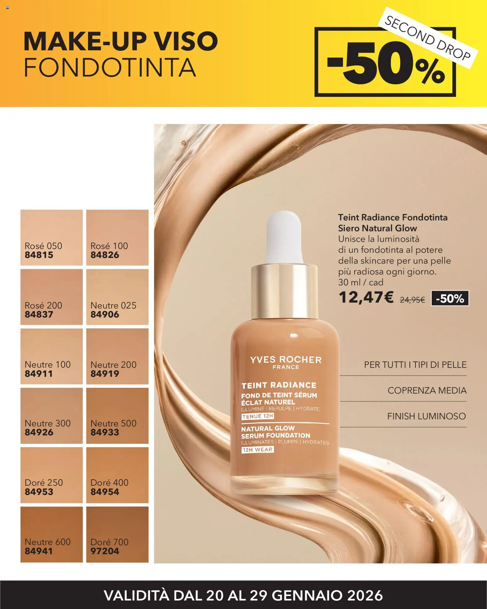 Volantino Yves Rocher del 20.01.2026 | Pagina: 8 | Prodotti: Fondotinta