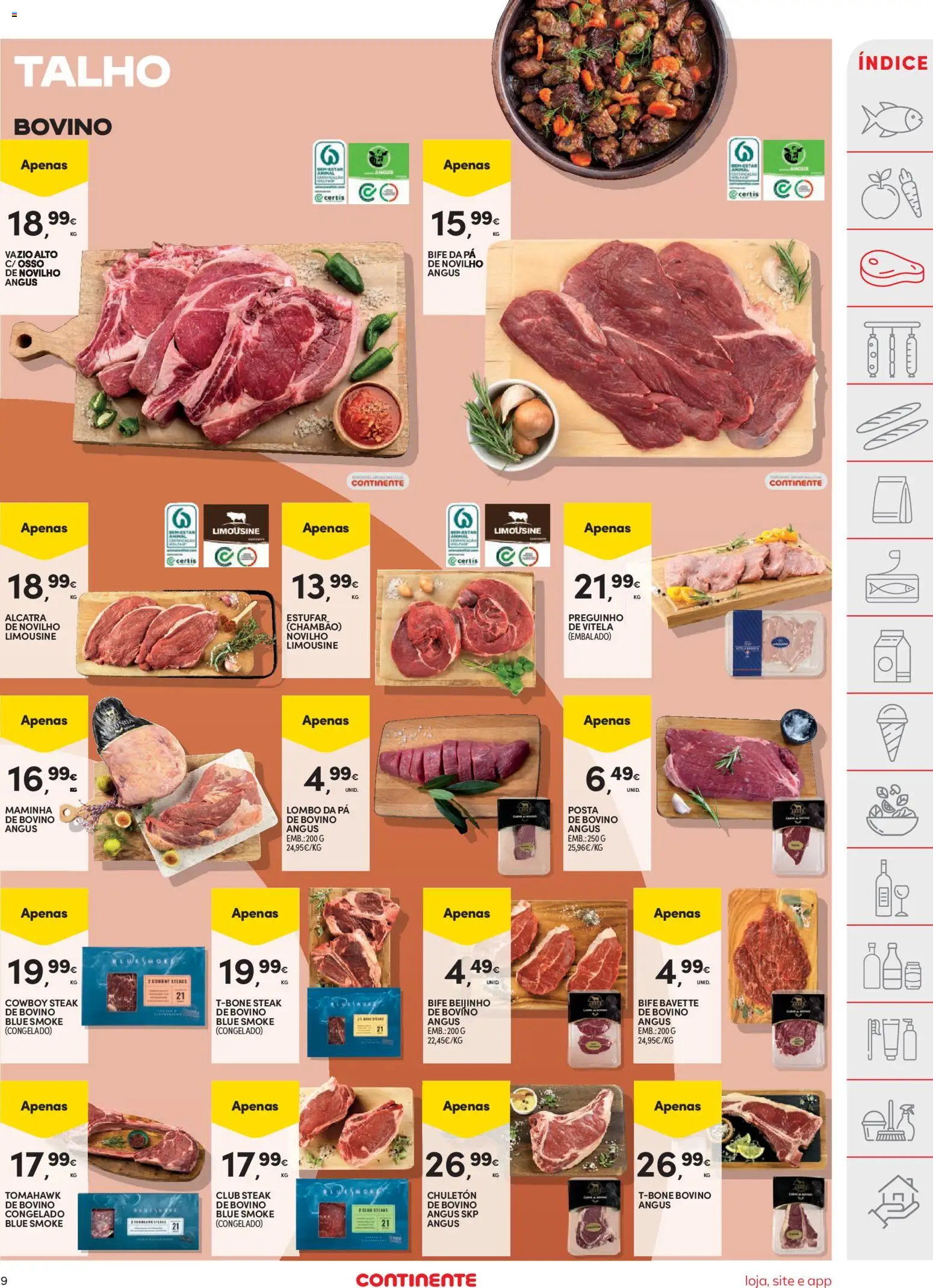 Continente folheto │ válido de 20.01.2026 | Página: 9 | Produtos: Vitela, Lombo, Pá