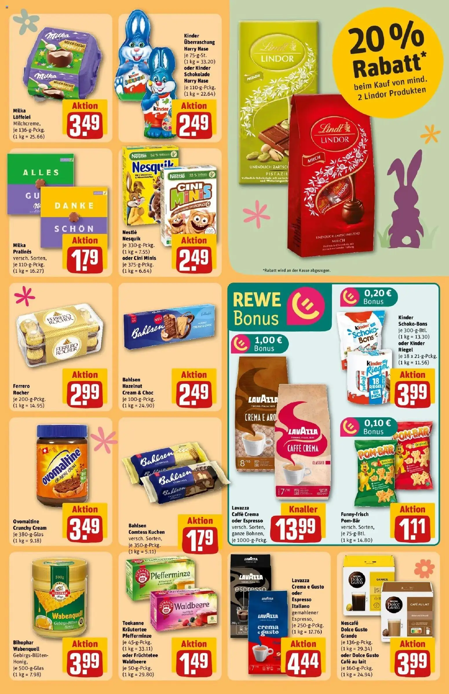 Rewe Prospekt Euskirchen	 – gültig ab 30.03.2026 | Seite: 29 | Produkte: Nesquik, Milka, Teekanne, Chips
