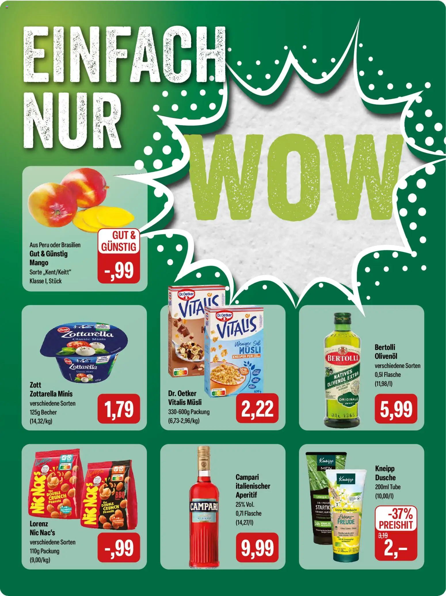Feneberg Angebote – gültig ab 16.04.2026 | Seite: 5 | Produkte: Musli, Campari, Olivenol, Dusche