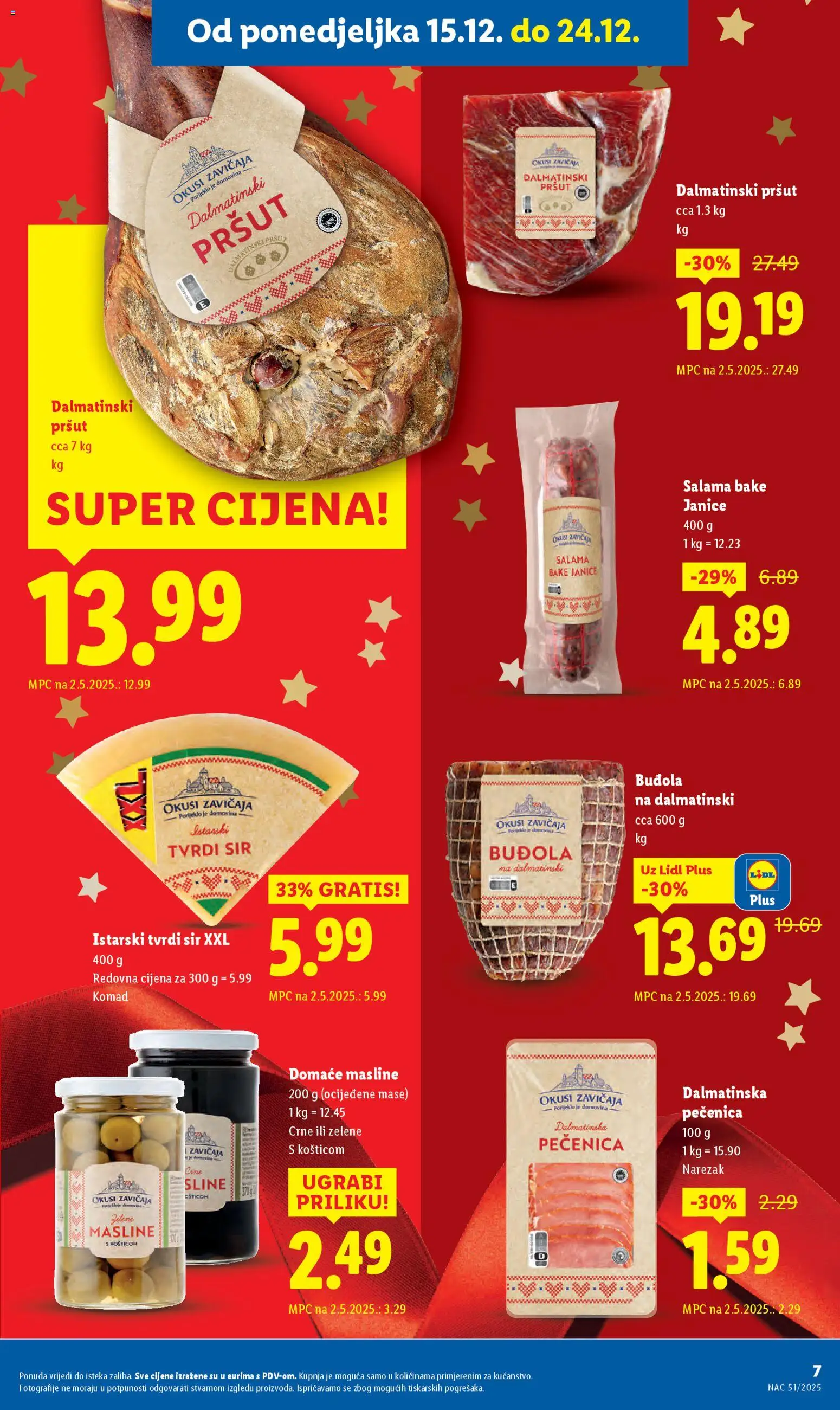 Lidl katalog | vrijedi od 15.12.2025 | Stranica: 7 | Proizvodi: Sir, Narezak, Buđola, Tvrdi sir