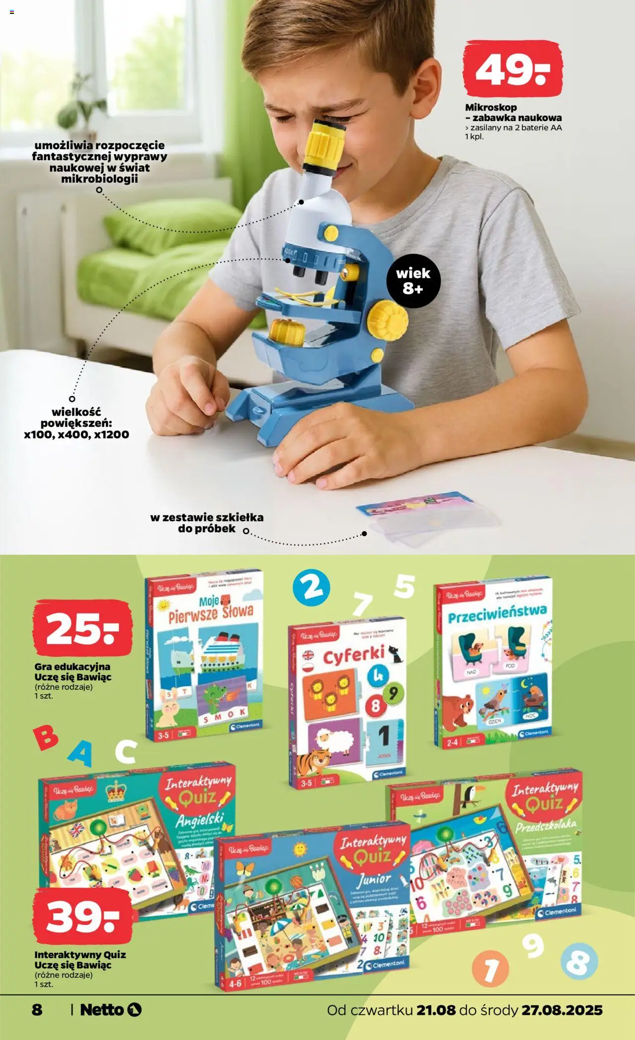 Netto gazetka - Non Food od 21.08.2025 | Strona: 8 | Produkty: Gra, Baterie