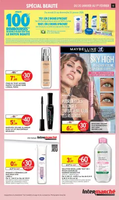 Intermarché - Prévisualisation de MASCARA VOLUME GLAMOUR PUSH UP 071 WATERPROOF, Mascara Volume Glamour Push Up waterproof valide à partir de 20.01.2026 | Page: 13 | Produits: Coton, Parfum, Lait, Piles
