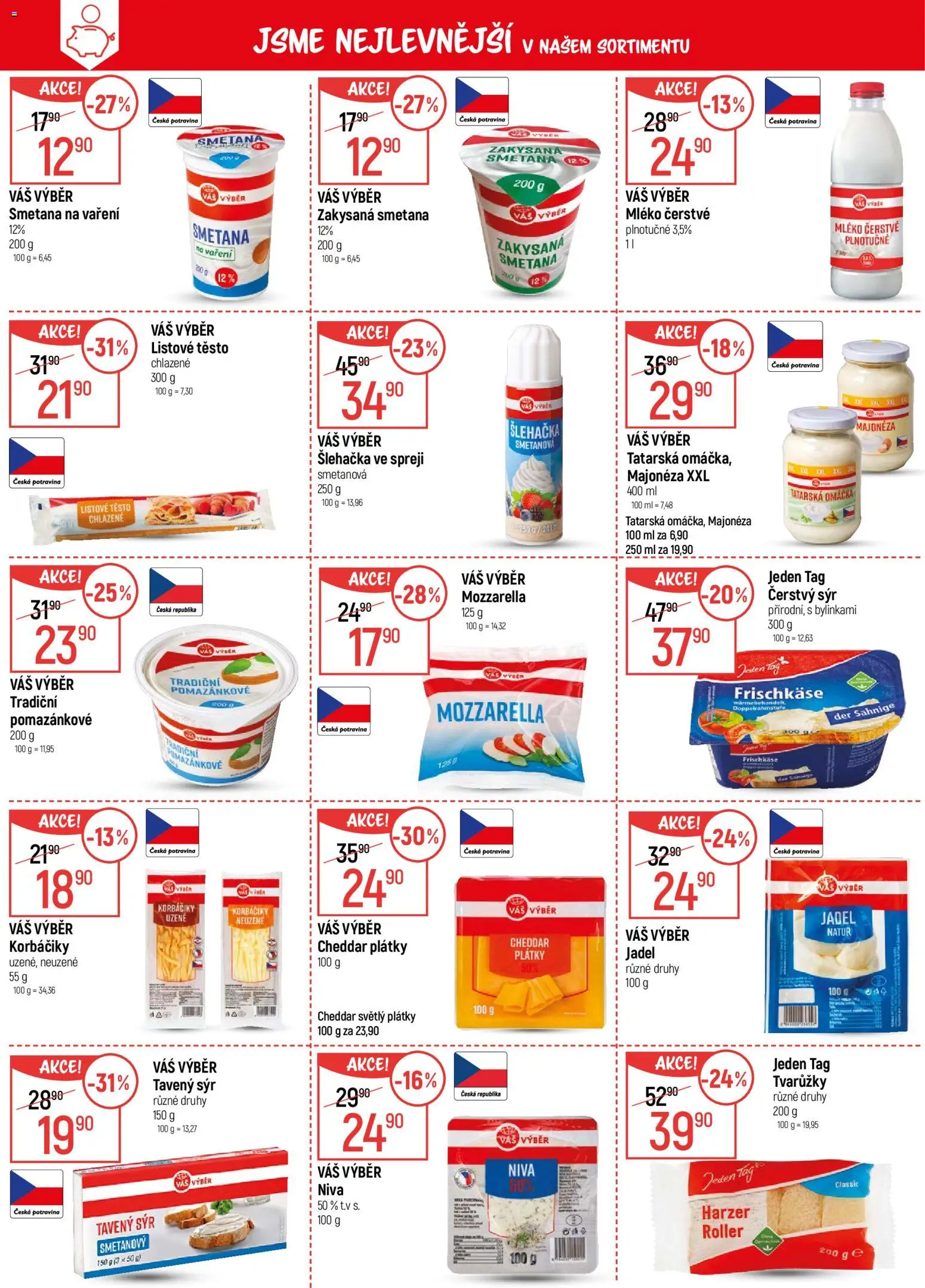 Globus leták - Chomutov od 07.01.2026 | Strana: 3 | Produkty: Tavený sýr, Smetana, Tatarská omáčka, Čerstvý sýr