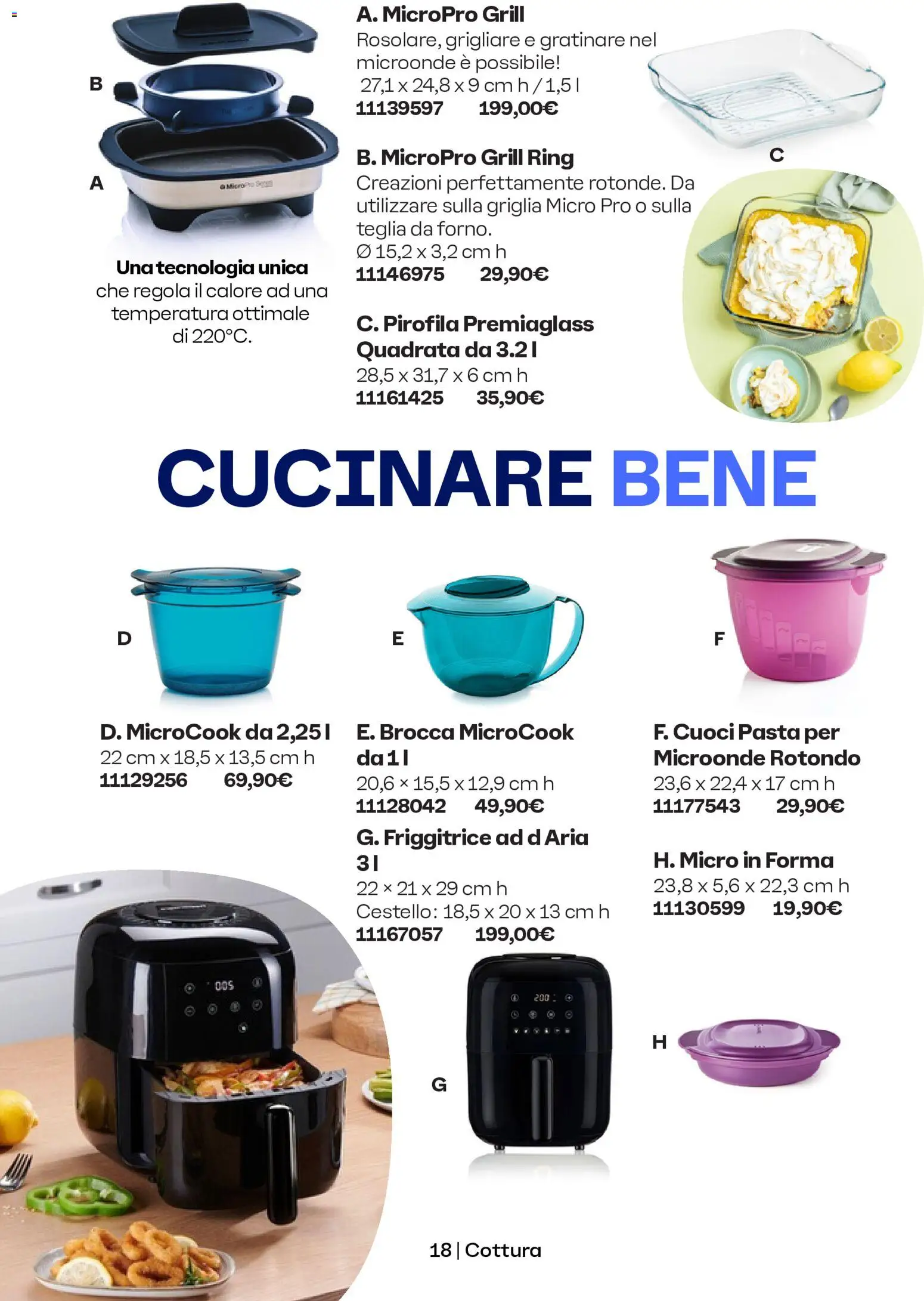 Volantino Tupperware del 01.11.2025 | Pagina: 18 | Prodotti: Microonde, Teglia, Pasta, Griglia