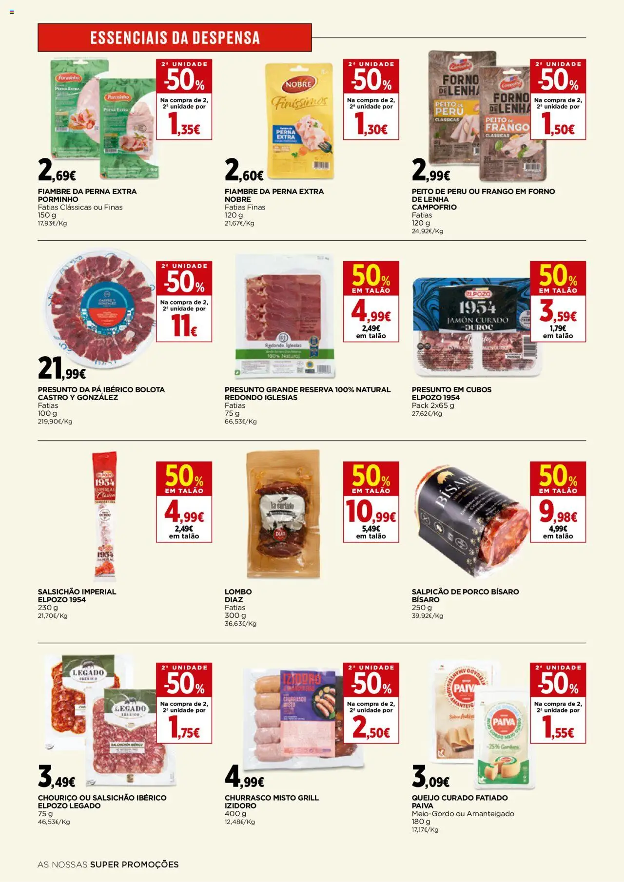 El Corte Ingles folheto │ válido de 05.09.2025 | Página: 2 | Produtos: Peito de peru, Frango, Queijo, Lombo
