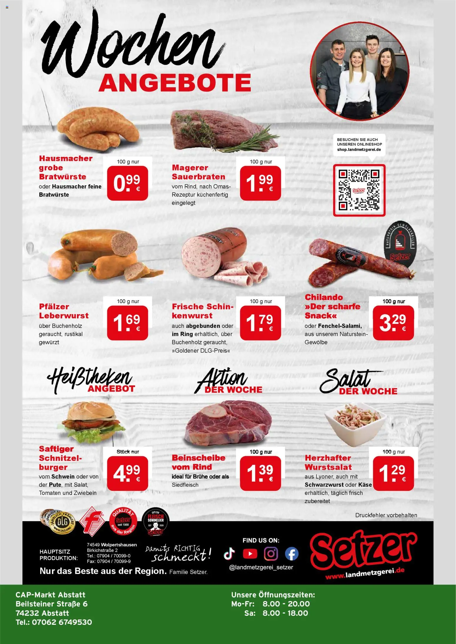 CAP Markt Prospekt – gültig ab 23.02.2026 | Seite: 4 | Produkte: Käse, Burger, Zwiebeln, Salat