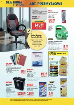 Makro Gazetka od 27.05.2025 | Strona: 4 | Produkty: Niszczarka, Fotel, Korektor
