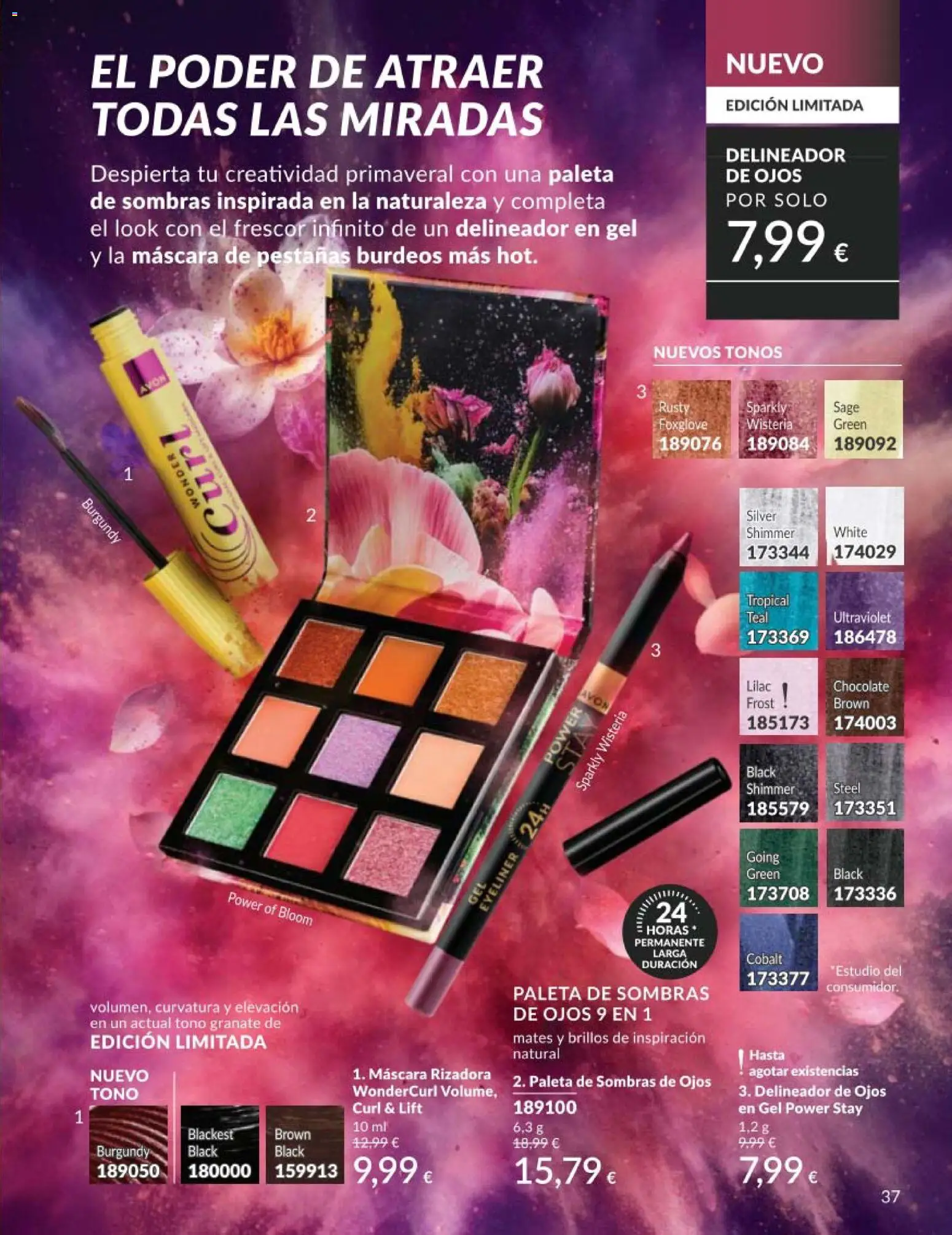 Catálogo AVON campaña 5 │ válido desde el 01.05.2026 | Página: 37 | Productos: Máscara, Delineador de ojos, Delineador, Chocolate