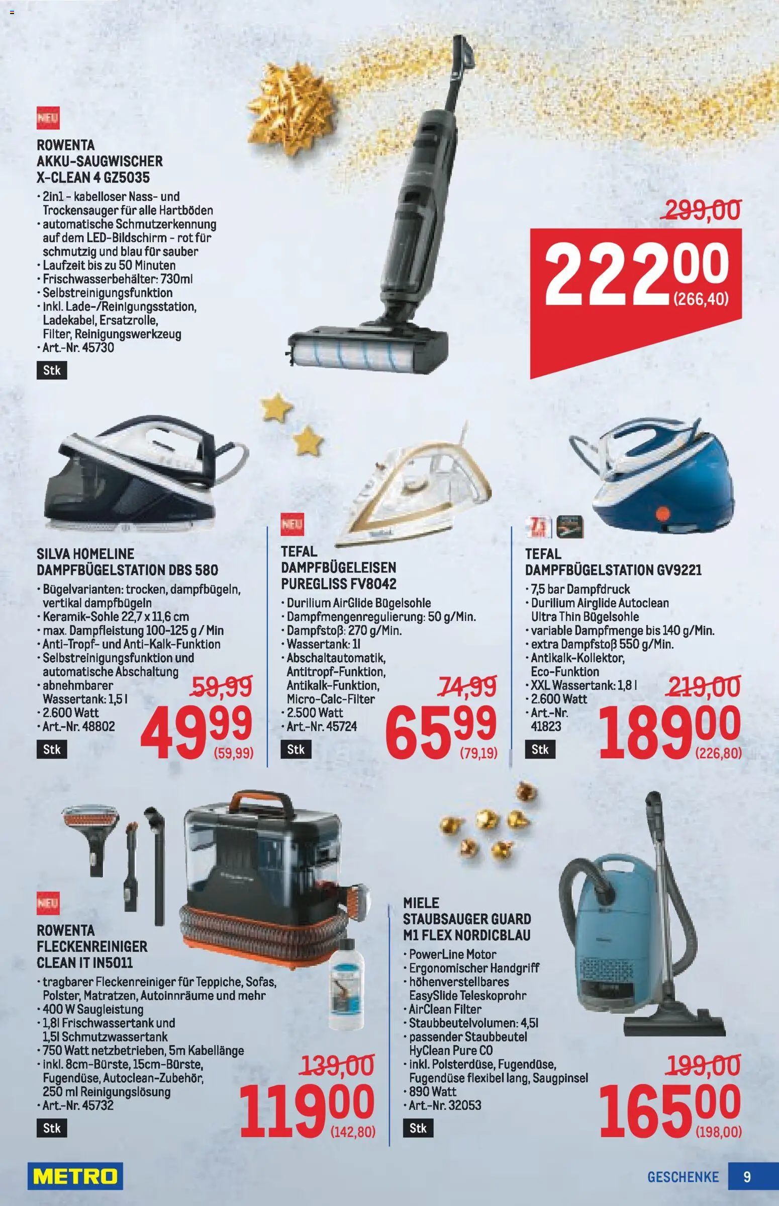 Metro Geschenke Spezial gültig ab 27.11.2025 | Seite: 9 | Produkte: Staubsauger