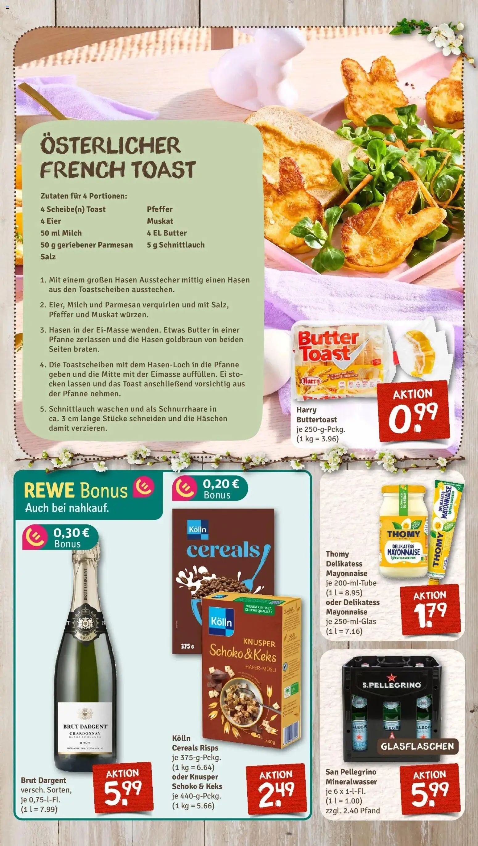 Rewe Prospekt Waldmünchen	 – gültig ab 23.03.2026 | Seite: 5 | Produkte: Milch, Toast, Pfeffer, Brut dargent