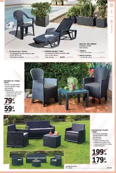 Vista previa E.Leclerc Al Aire Libre válido desde el 27.04.2026 | Página: 5 | Productos: Tumbona, Sofá, Sillón, Mesa