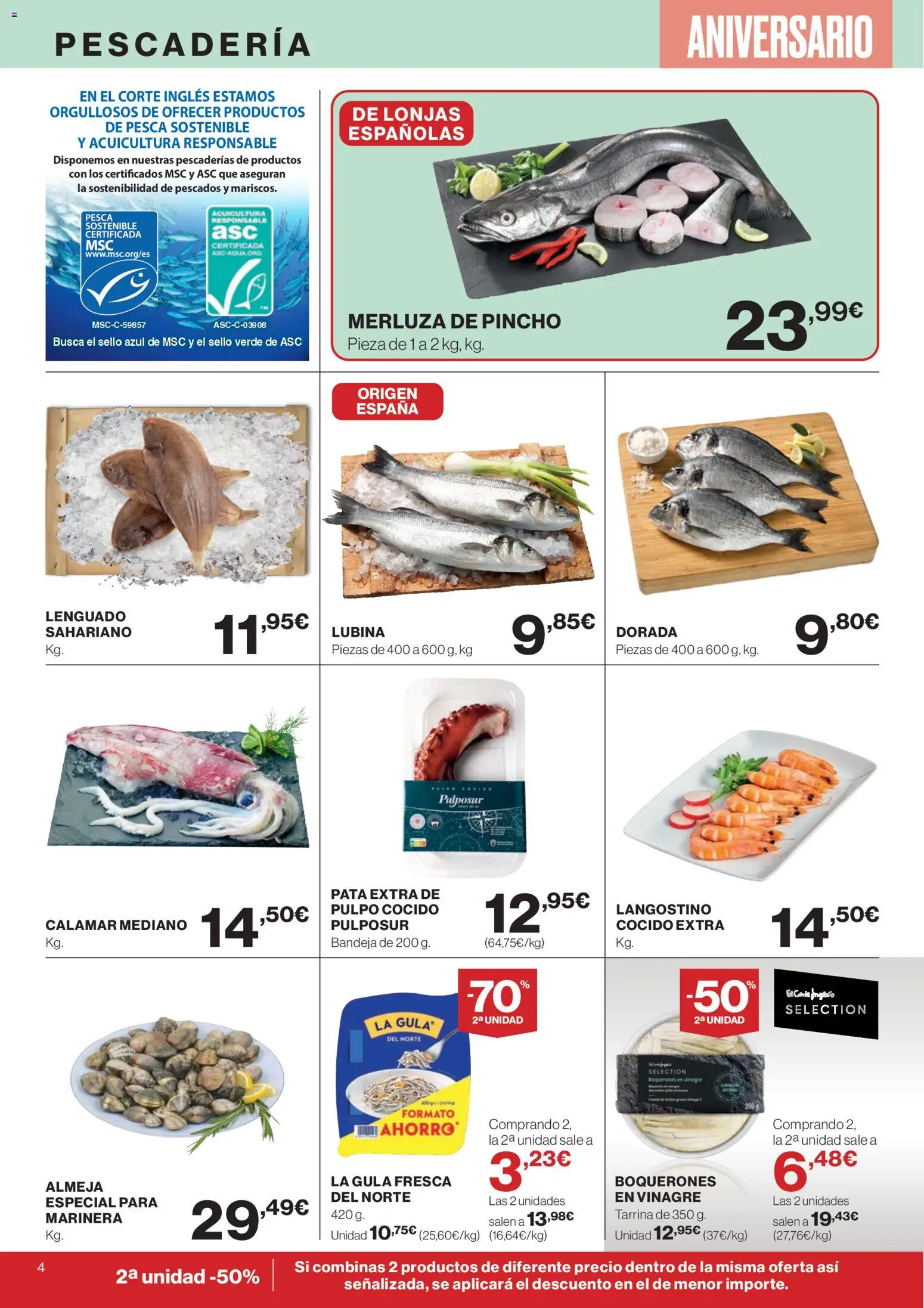 Supercor Canarias │ válido desde el 23.10.2025 | Página: 4 | Productos: Bandeja, Δεξαμενή, Langostino