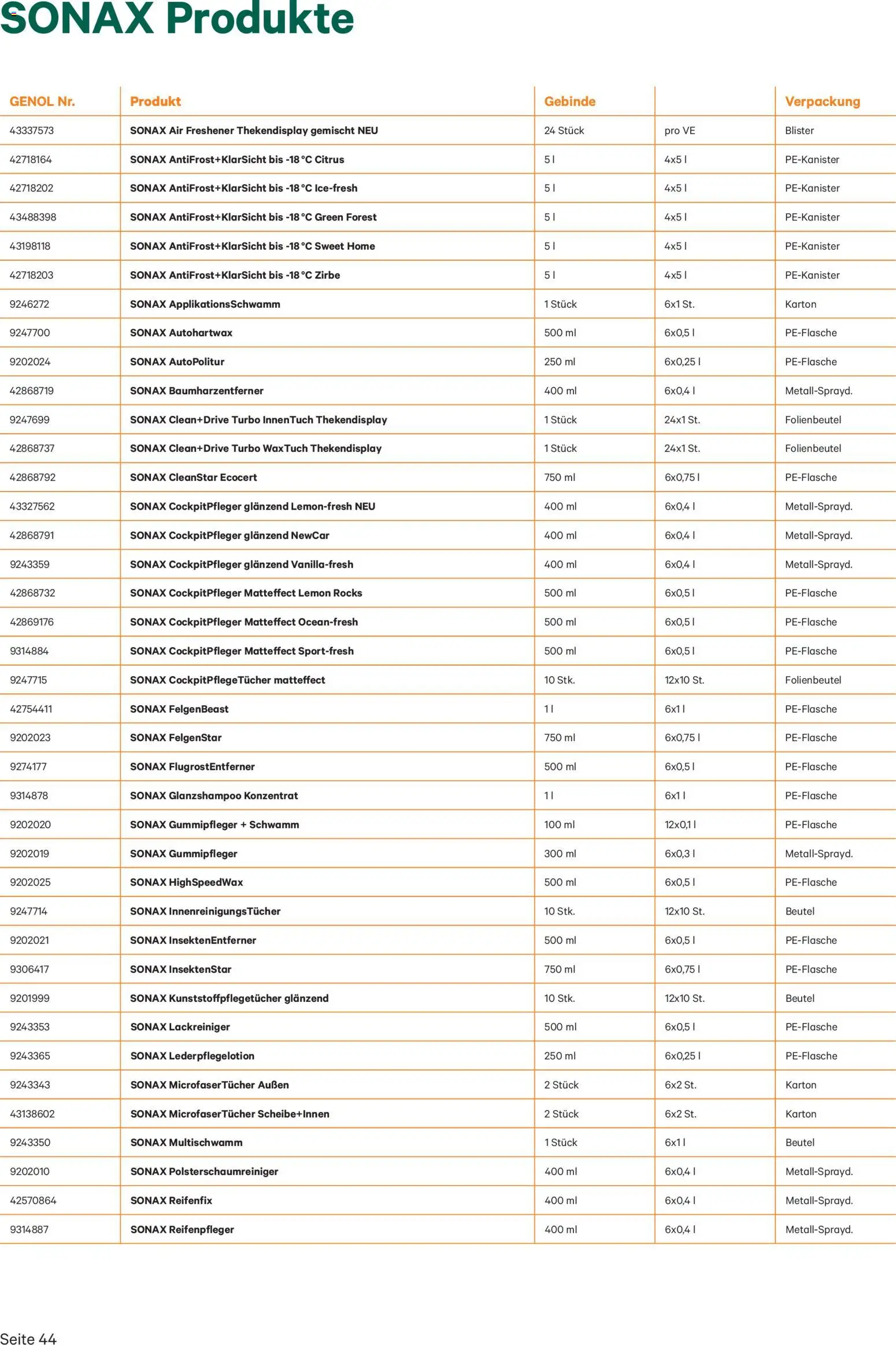 Lagerhaus Genol - Produkt- übersicht gültig ab 03.12.2025 | Seite: 44