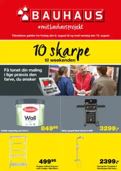Eksempel på tilbudsavis Bauhaus - Weekend tilbud fra butik Bauhaus gyldig fra 08.08.2025