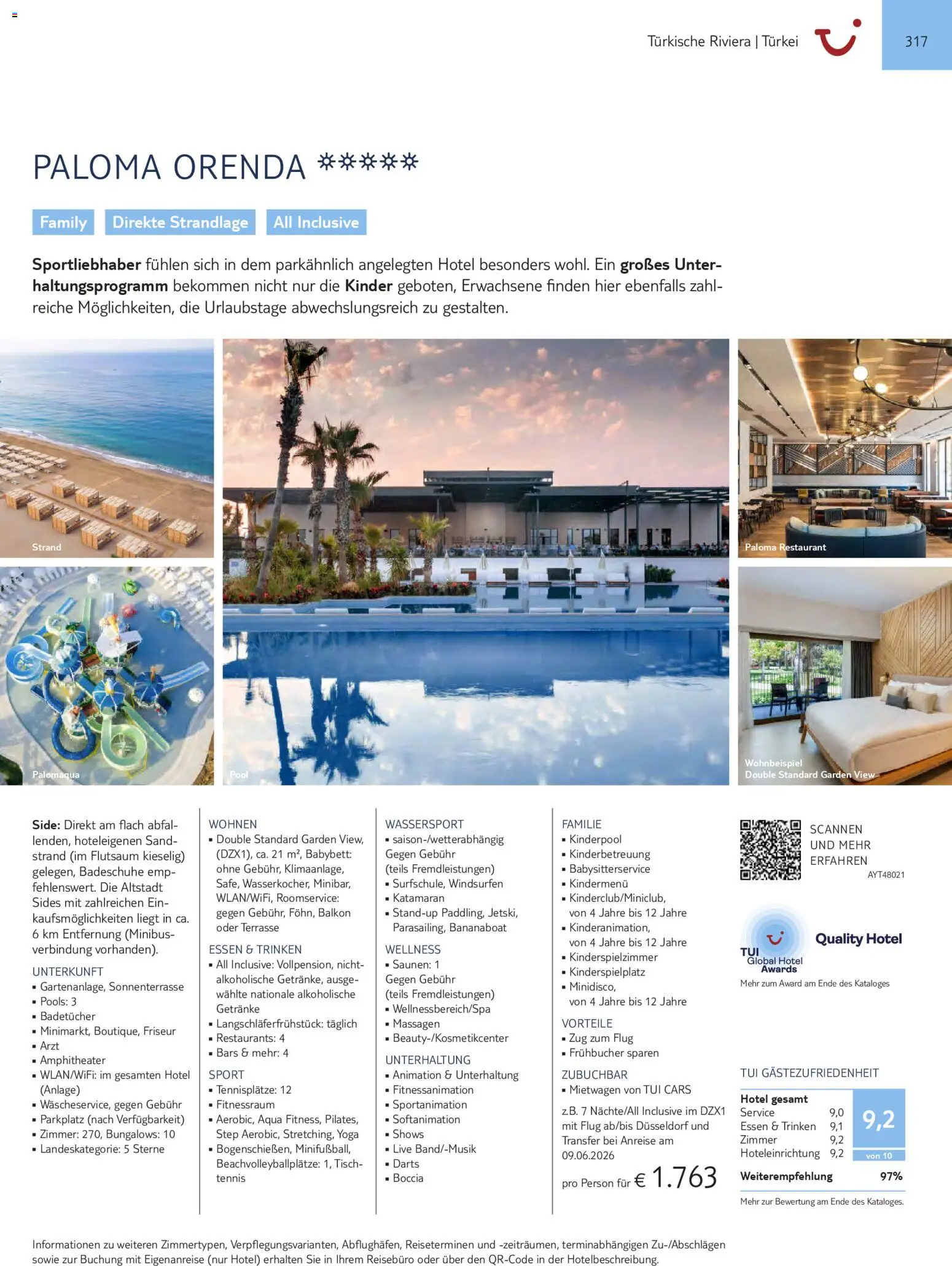 Aida  Südeuropa & Nordafrika 2026/27 – gültig ab 01.01.2026 | Seite: 317 | Produkte: Tisch, Babybett