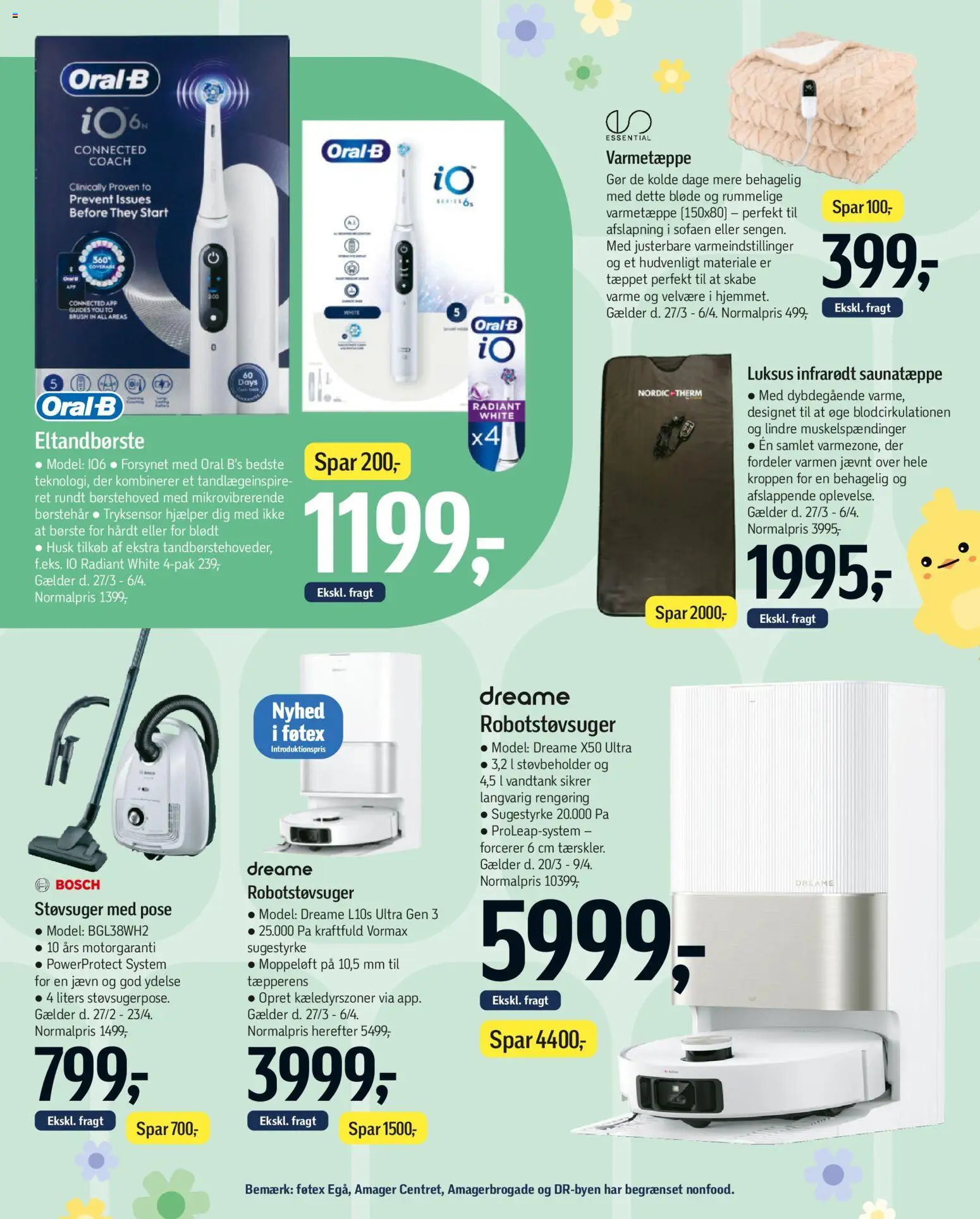 Føtex tilbudsavis – gyldig fra 27.03.2026 | Side: 61 | Produkter: Robotstøvsuger, Børste, Eltandbørste, Støvsuger