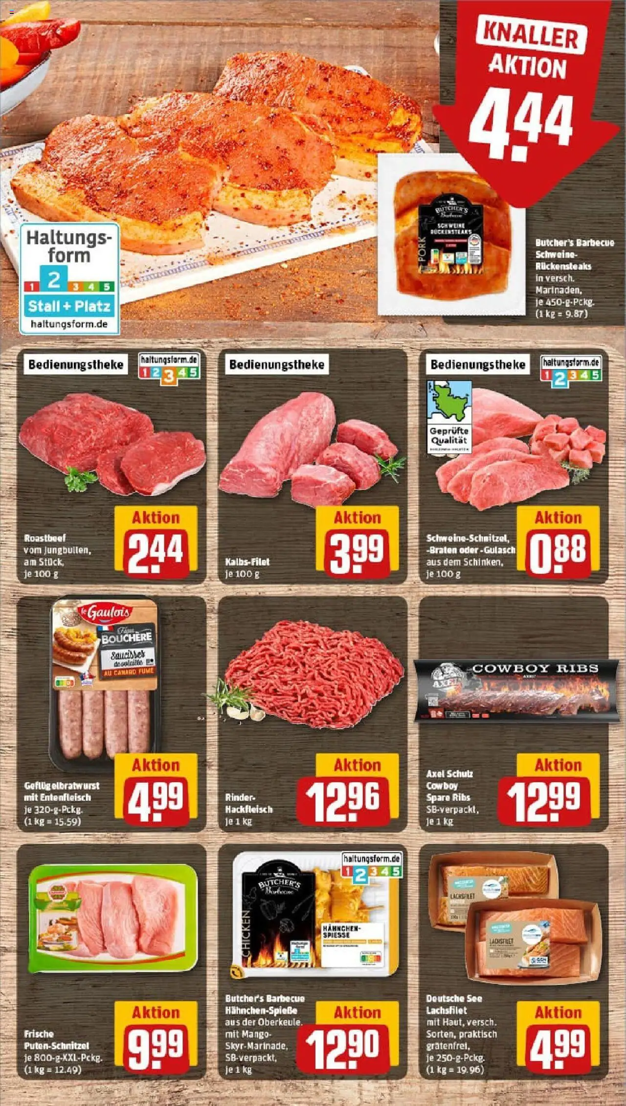 Rewe prospekt Plön	 - gültig ab dem 29.06.2025 | Seite: 10 | Produkte: Hahnchen, Roastbeef, Putenschnitzel, Hackfleisch
