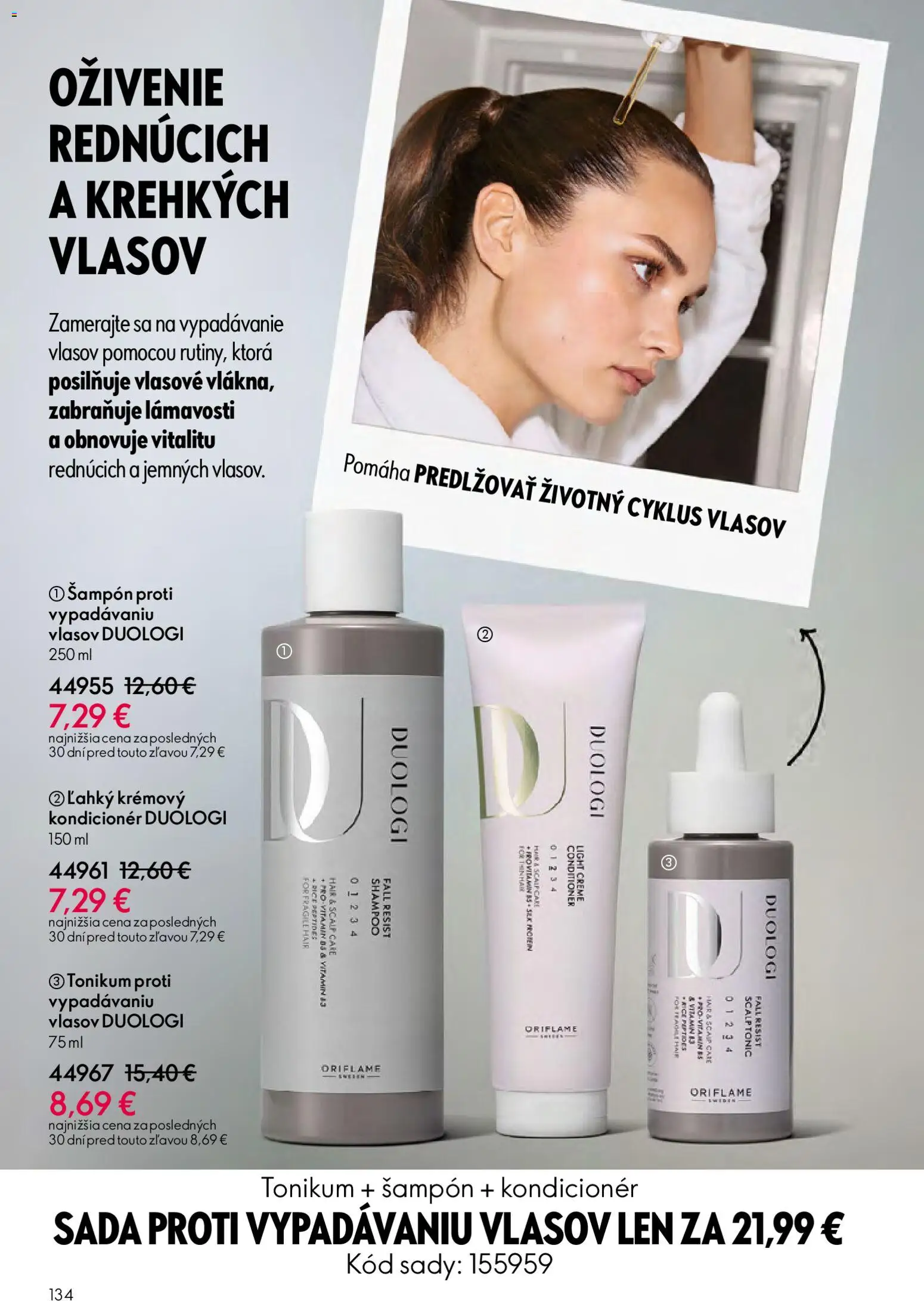 Nové Oriflame akcie – leták je platný od 06.05.2026 | Strana: 134 | Produkty: Protein, Šampón, Kondicionér