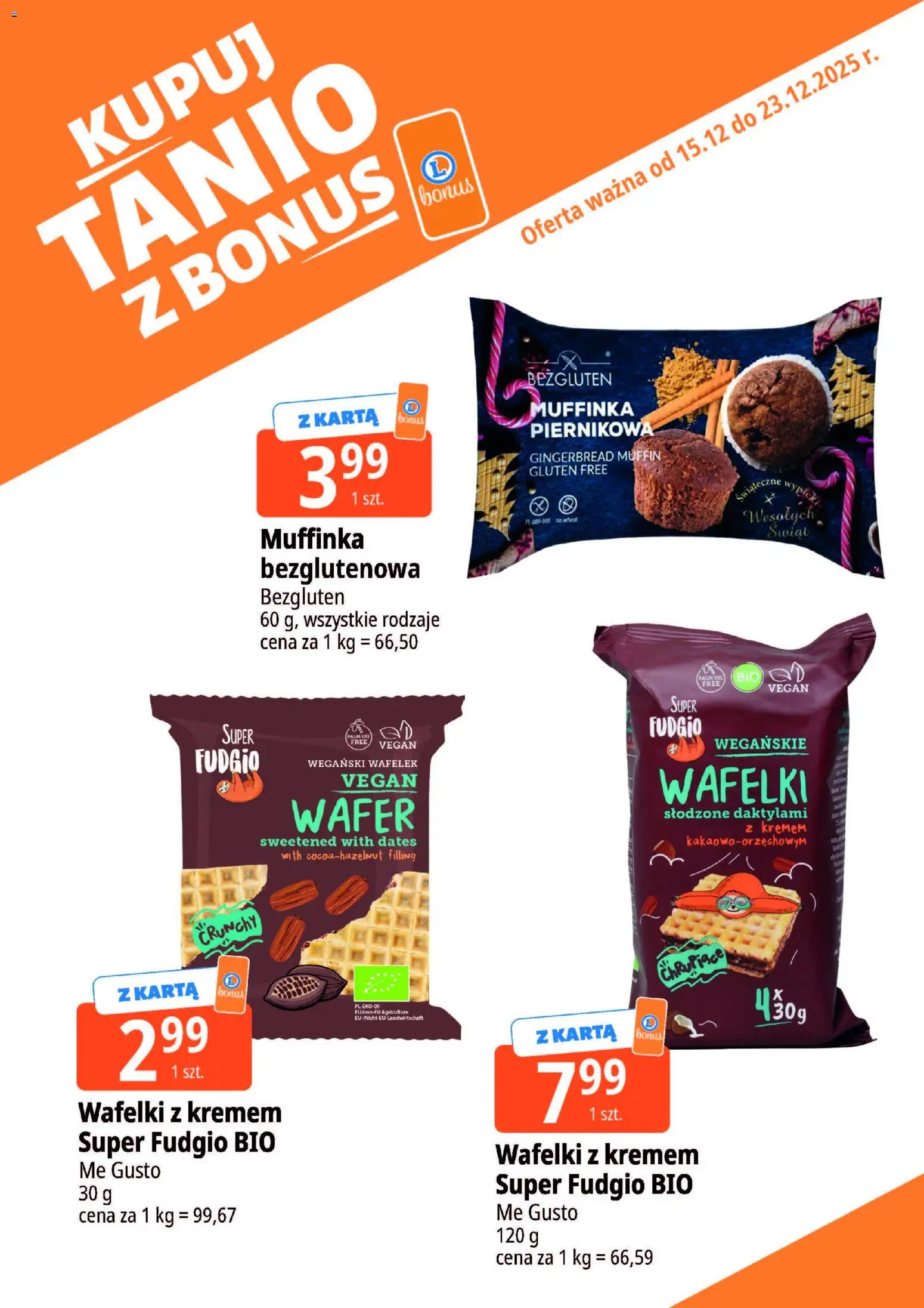 E.Leclerc Gazetka - Warszawa Jerozolimskie kupony dodatkowe od 15.12.2025 | Strona: 5 | Produkty: Karta, Wafelki