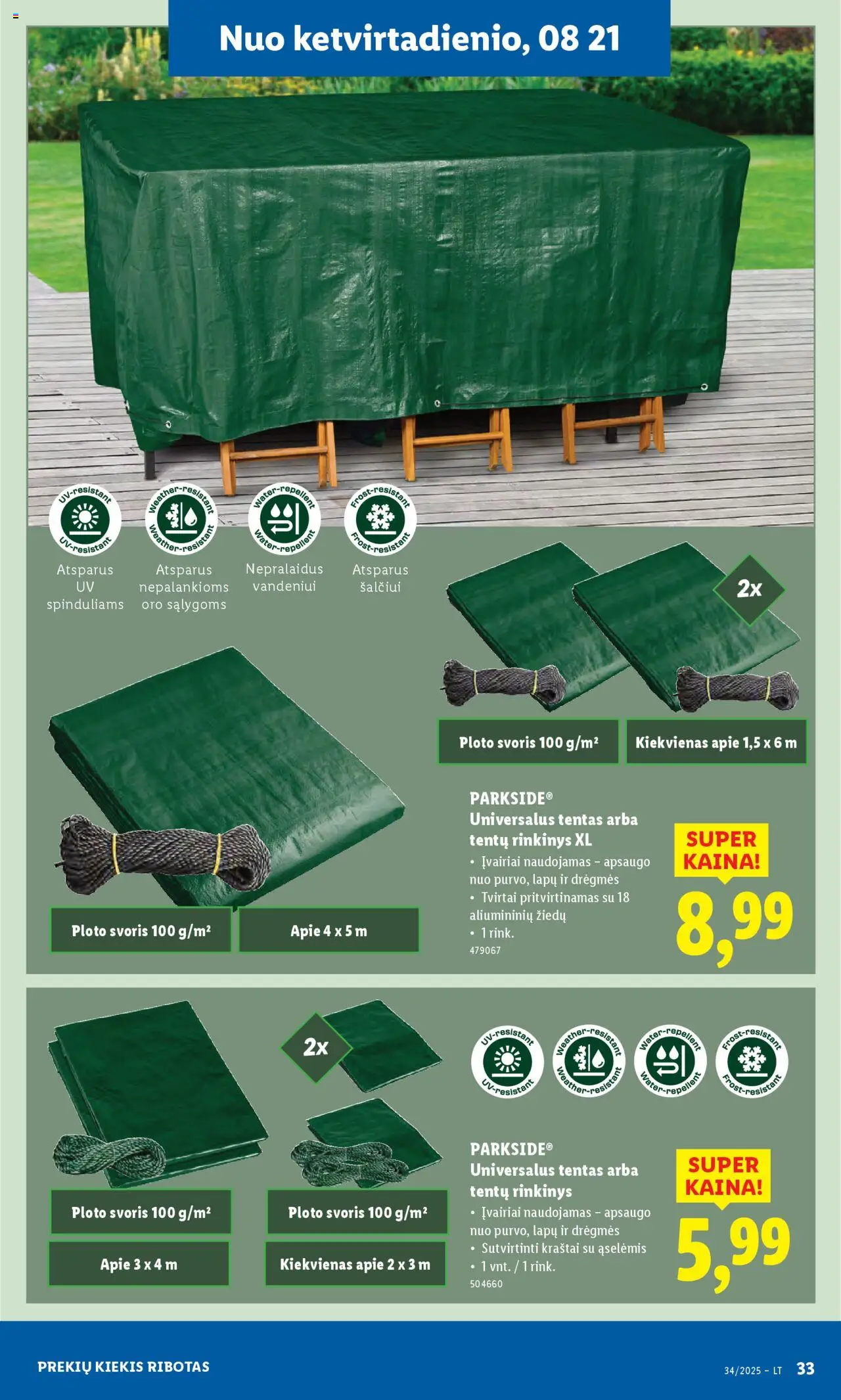LIDL - Leidinys - Ne maisto prekių pasiūlymai│galioja nuo 18.08.2025 | Puslapis: 29
