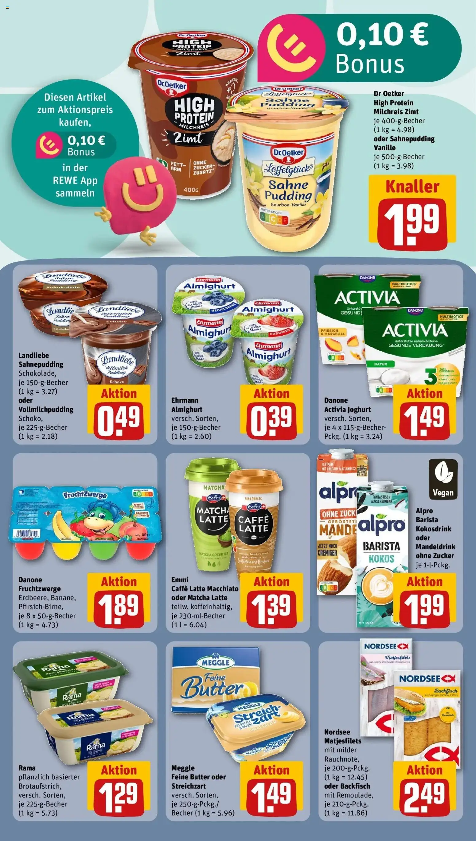 Rewe Prospekt Berlin / Mitte	 – gültig ab 05.04.2026 | Seite: 13 | Produkte: Ehrmann almighurt, Butter, Joghurt, Fruchtzwerge