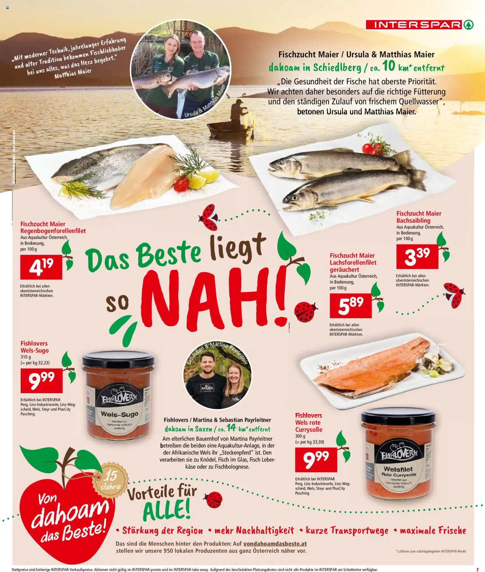 Interspar Flugblatt - Oberösterreich gültig ab 30.10.2025 | Seite: 7 | Produkte: Käse, Fisch