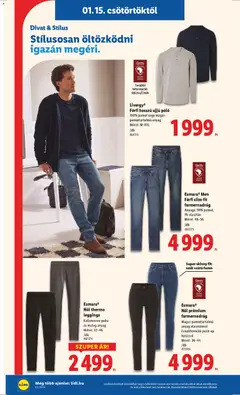 Livergy®, Férfi hosszú ujjú póló, 100% pamut vagy magas pamuttartalmú anyag, Méret: M-XXL - amely érvényes a következő dátumtól: 15.01.2026 | Oldal: 24 | Termékek: Farmernadrág, Leggings