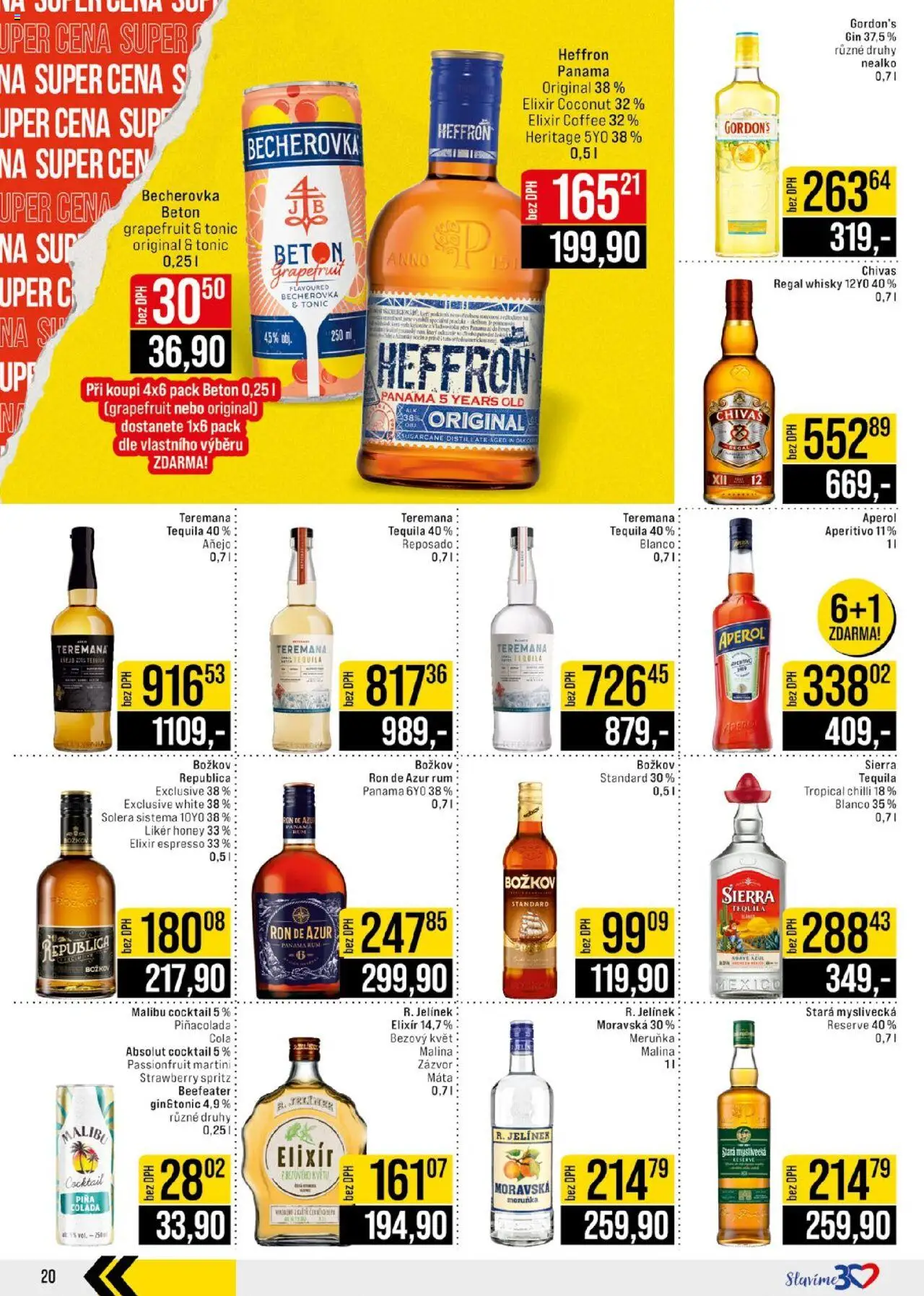 Jip leták - Cash & Carry od 13.08.2025 | Strana: 20 | Produkty: Likér, Republica, Regál, Becherovka