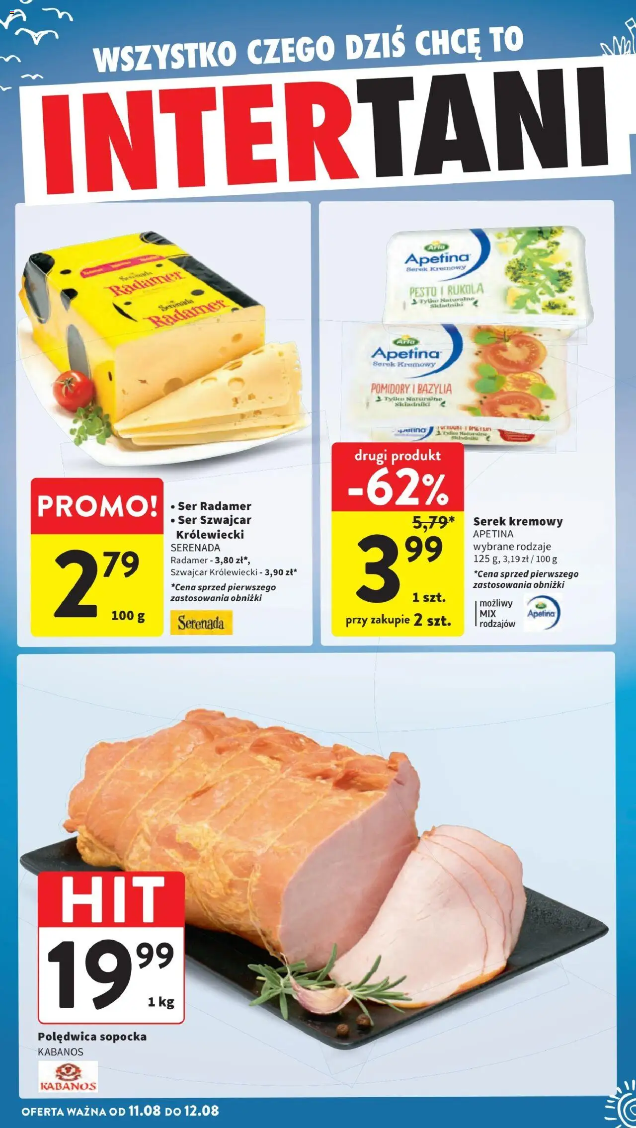 Intermarche Gazetka od 07.08.2025 | Strona: 42 | Produkty: Serek, Rukola, Bazylia, Pomidory