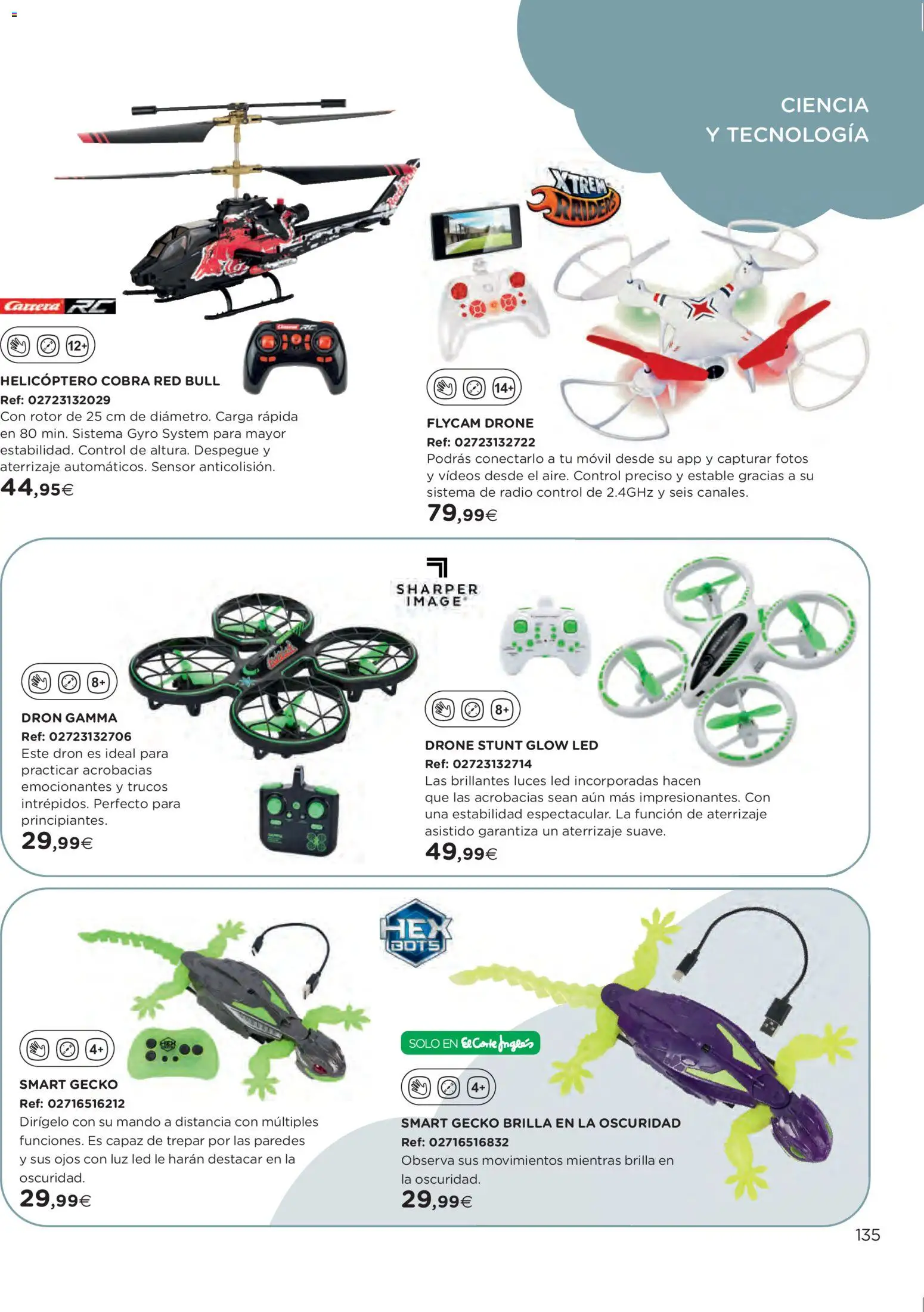 El Corte Inglés ofertas │ válido desde el 27.10.2025 | Página: 135 | Productos: Drone, Radio