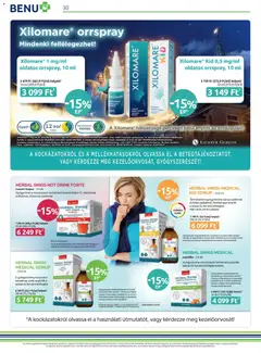 BENU Gyógyszertárak Akciós újság - amely érvényes a következő dátumtól: 01.11.2025 | Oldal: 30 | Termékek: Italpor