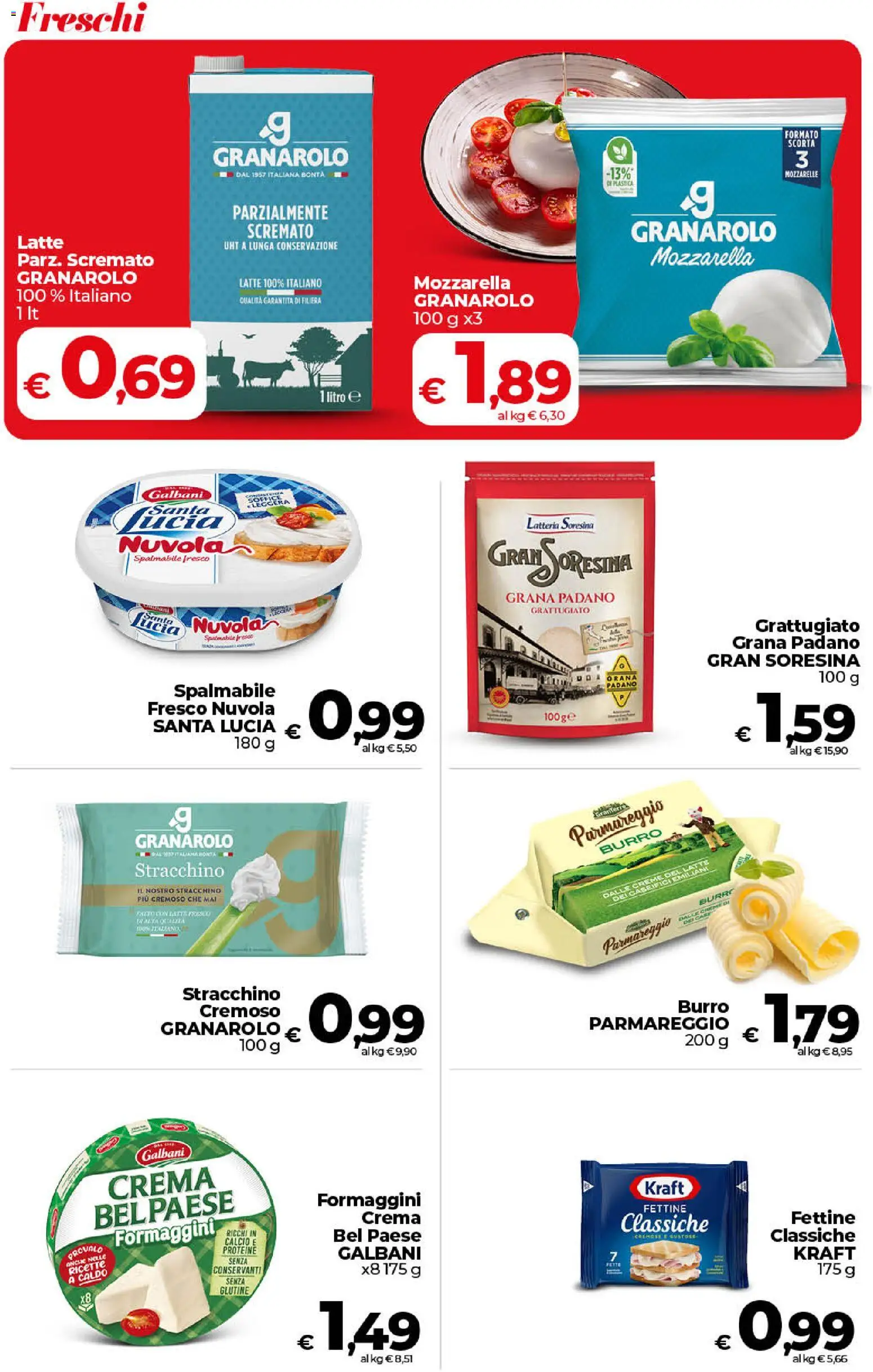 Volantino COOP del 17.04.2026 | Pagina: 9 | Prodotti: Crema, Mozzarella, Latte, Burro