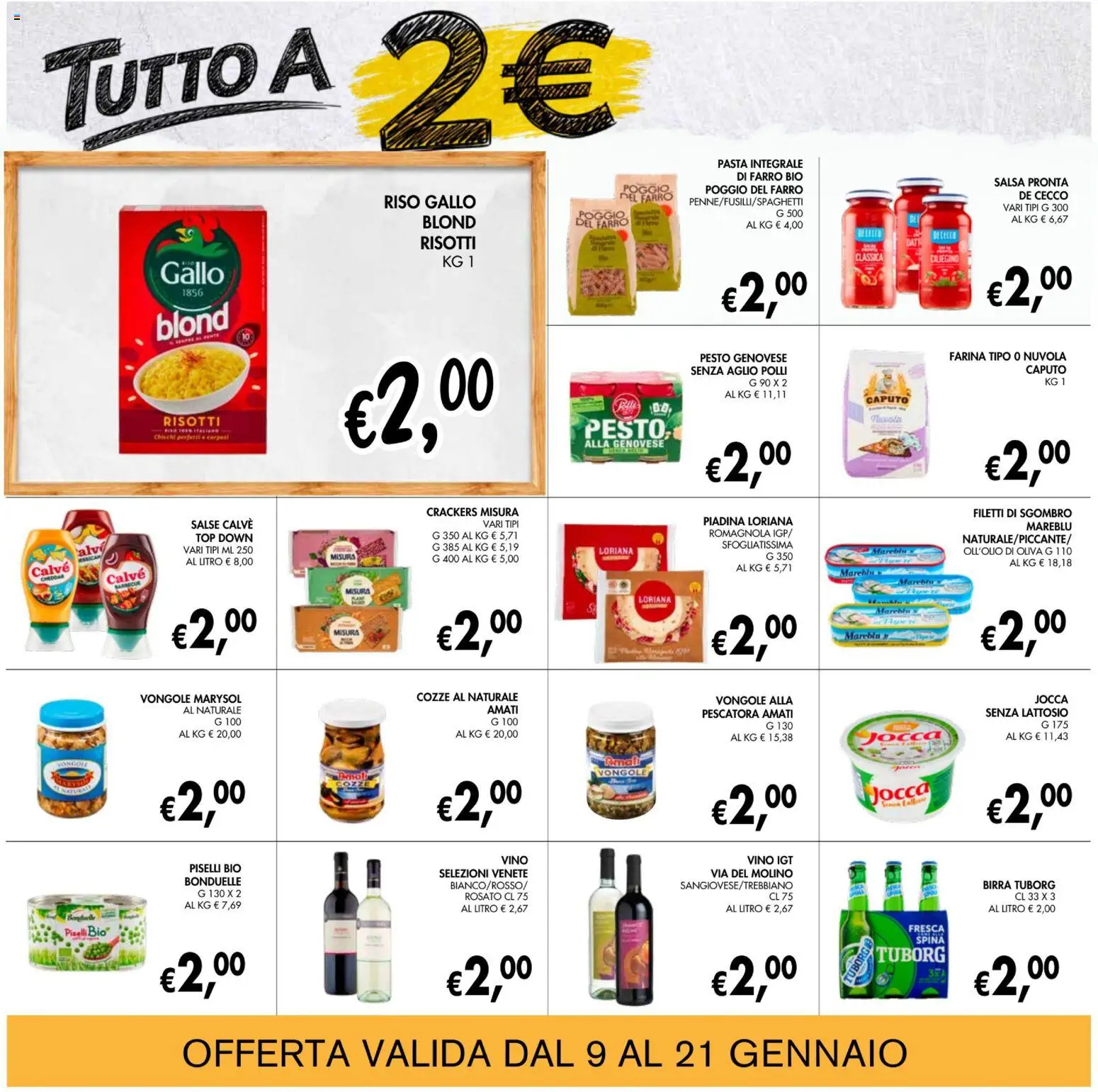 Volantino Coal del 09.01.2026 | Pagina: 15 | Prodotti: Riso, Top, Piadina, Farro