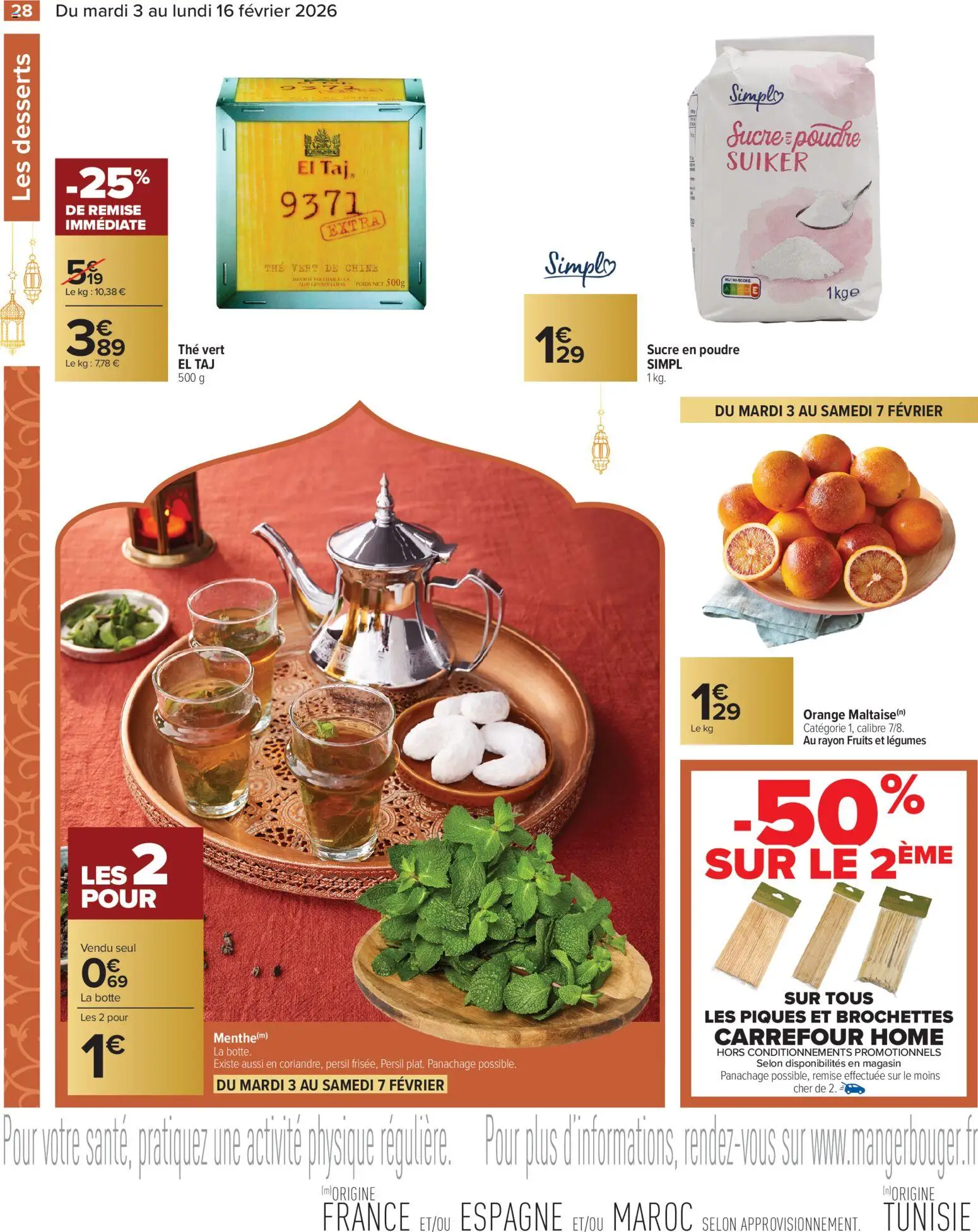 {H1} | Page: 28 | Produits: Orange, Poids, Poudre, Sucre en poudre