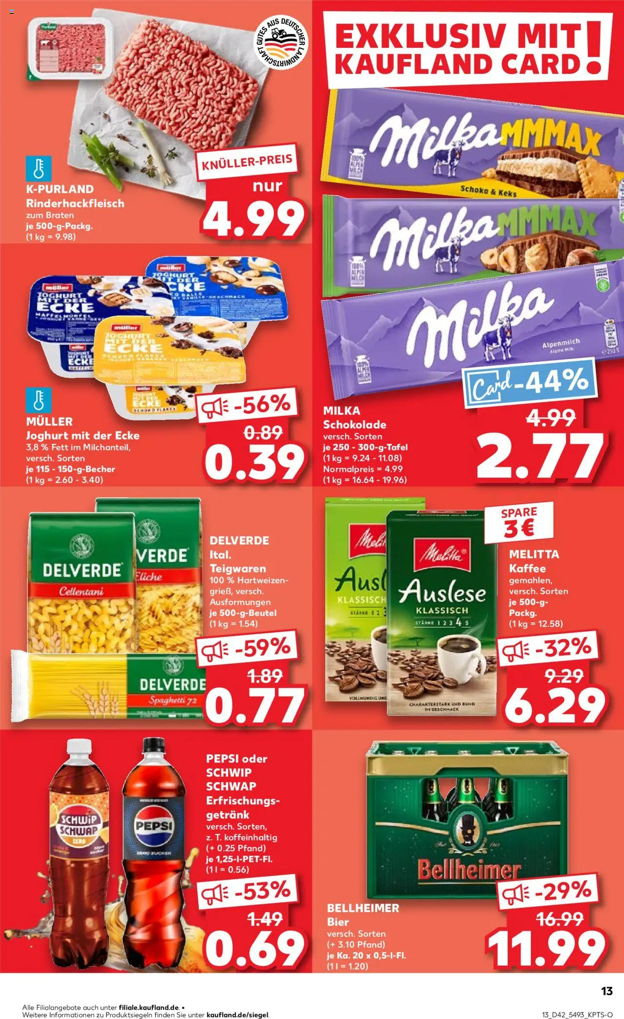 Kaufland prospekt Speyer	 – gültig ab 19.10.2025 | Seite: 13 | Produkte: Melitta kaffee, Milka schokolade, Milka, Zucker