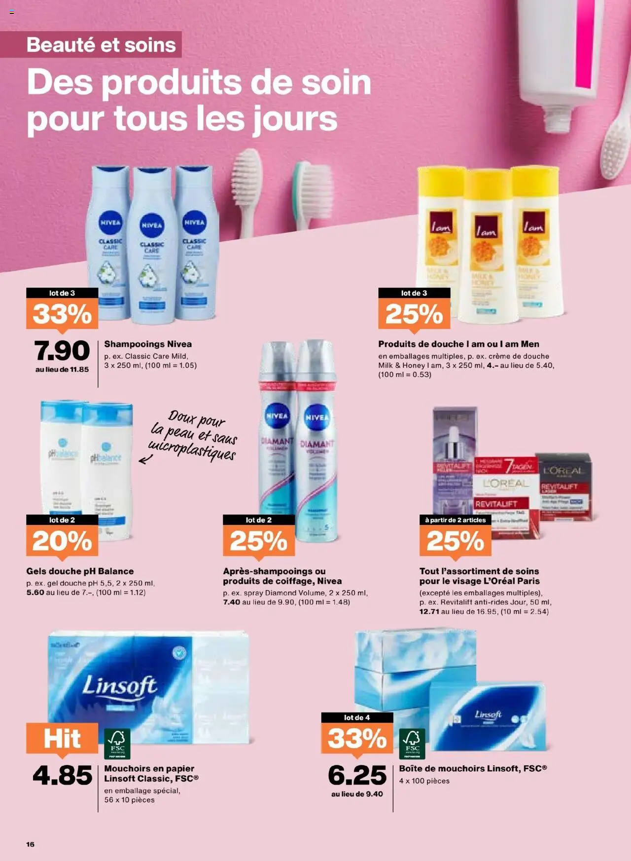 Migros Aktionen FR ab 12.08.2025 | Seite: 16 | Produkte: Box, Shampoo, Shower Gel, Creme