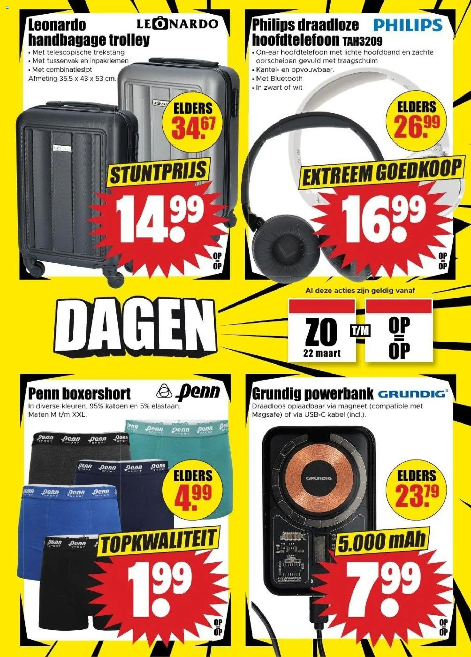 {H1} | Pagina: 5 | Producten: Trolley, Kabel, Bluetooth, Hoofdtelefoon